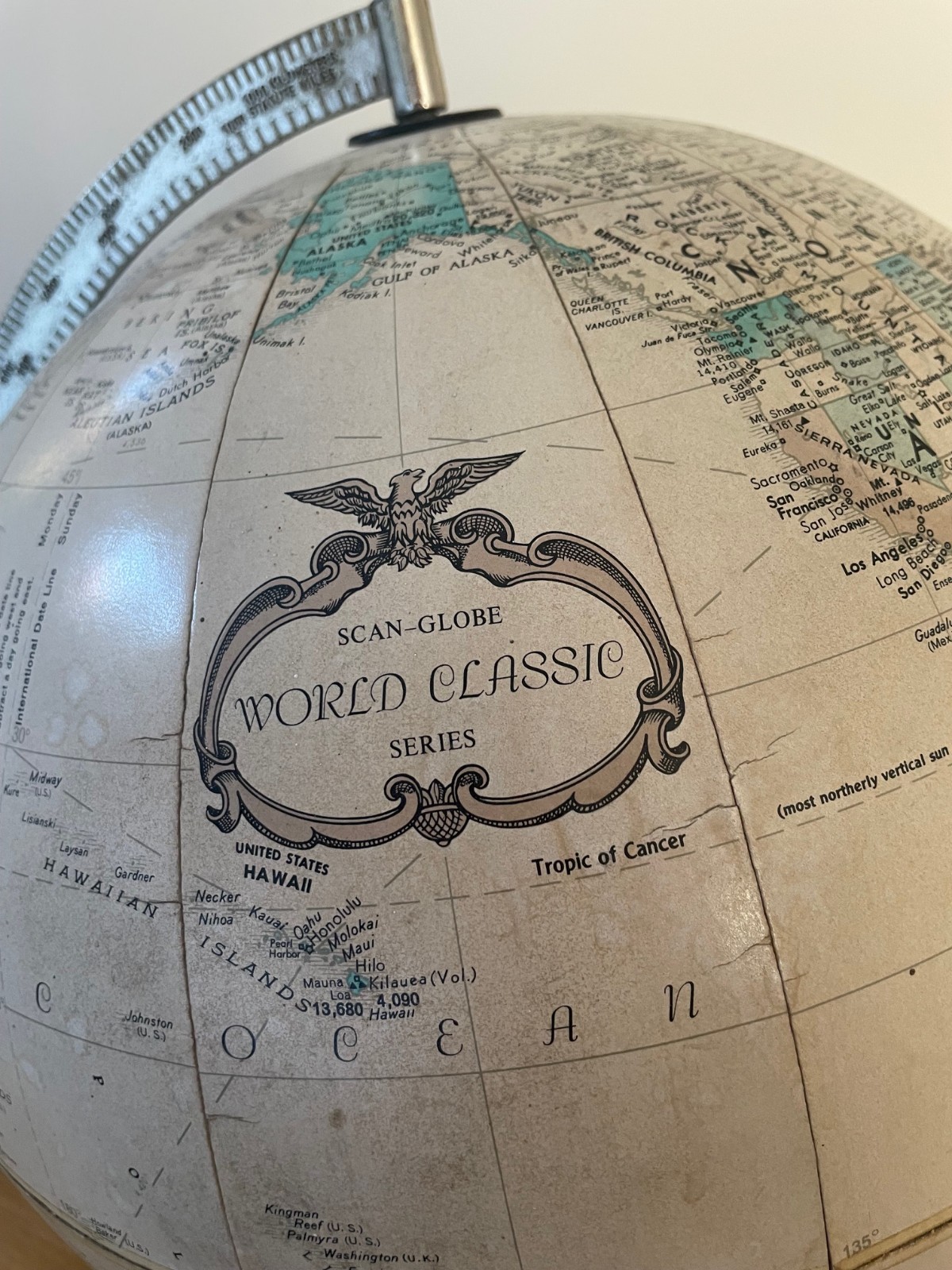 Vintage Replogle 12″ World Globe Chicago Ill. USA Scan-Globe World Classic Serie