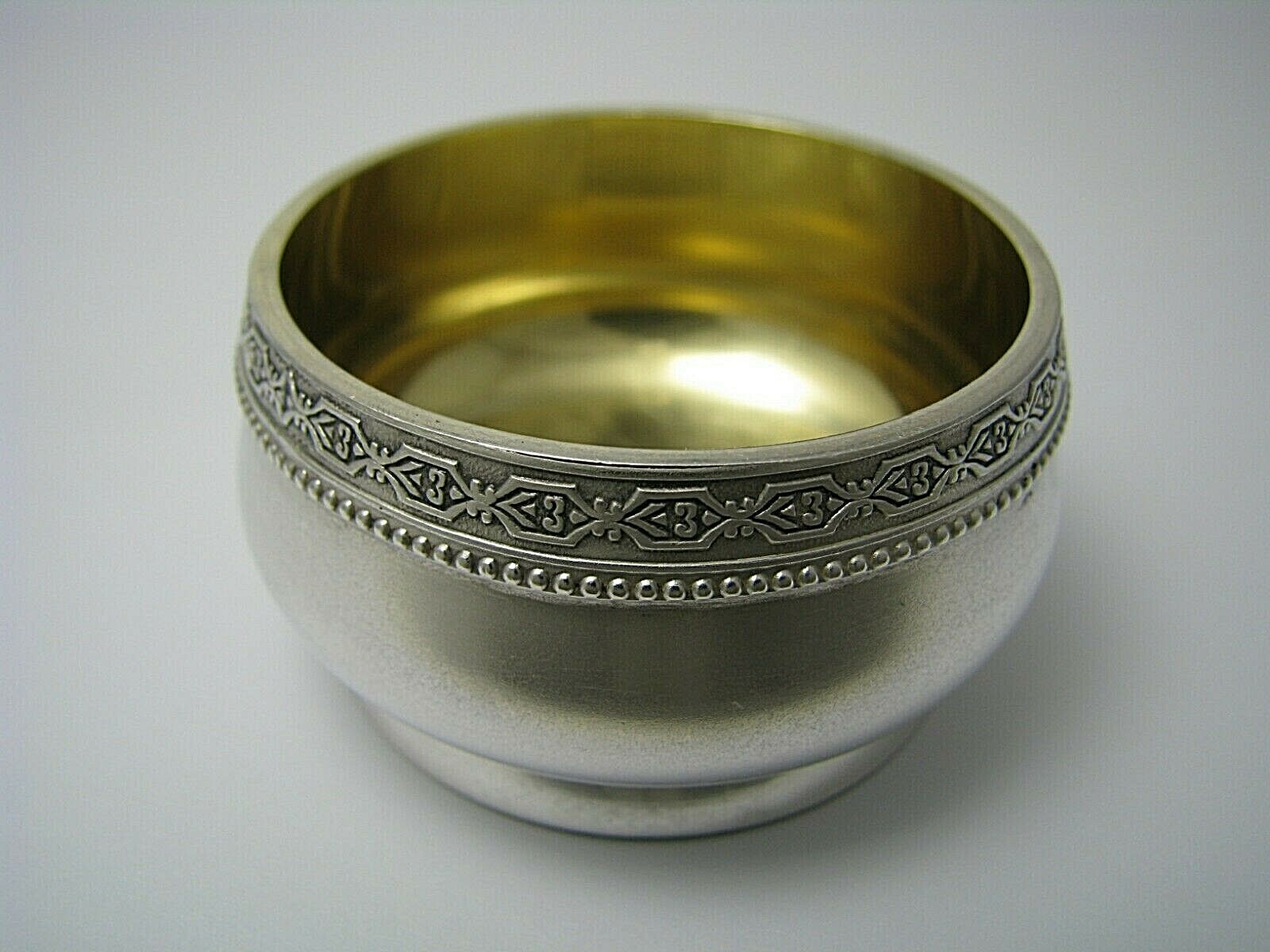 SOVIET RUSSIAN SILVER SALT CELLAR 875 Silver by ТФ6 Estonia Tallinn 1953-58 Rare