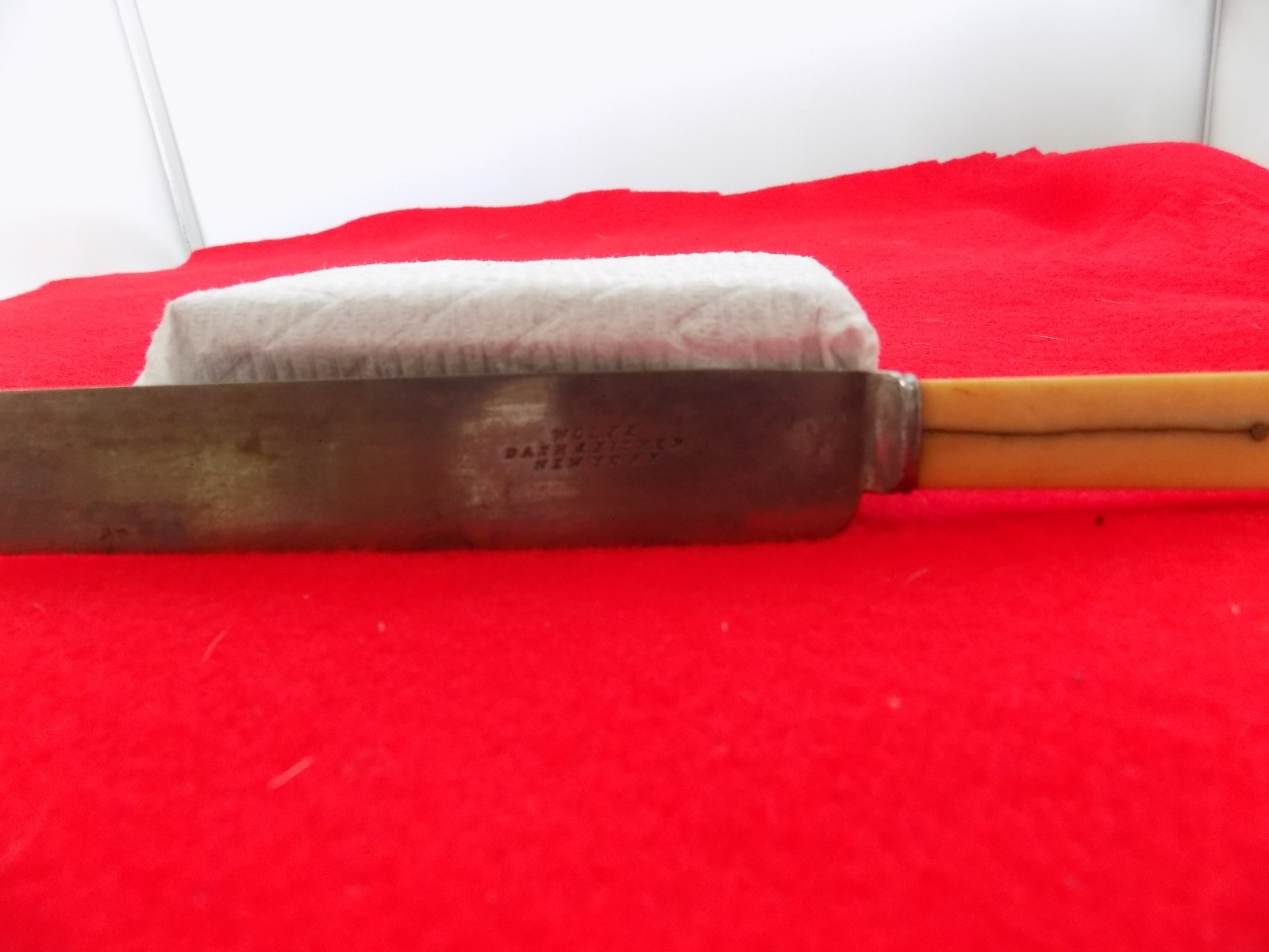 Antique 1850 – 1859 bone handled cutlery Wolfe Dash & Fisher New York