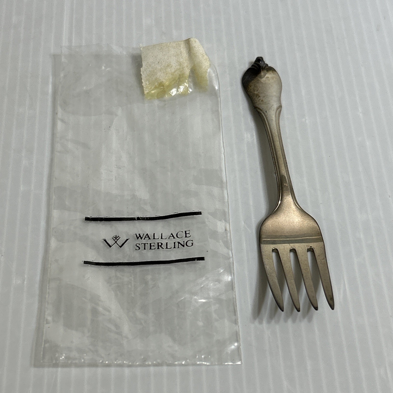 Grand Colonial By Wallace Sterling Silver Baby Fork Original 4 1/2″