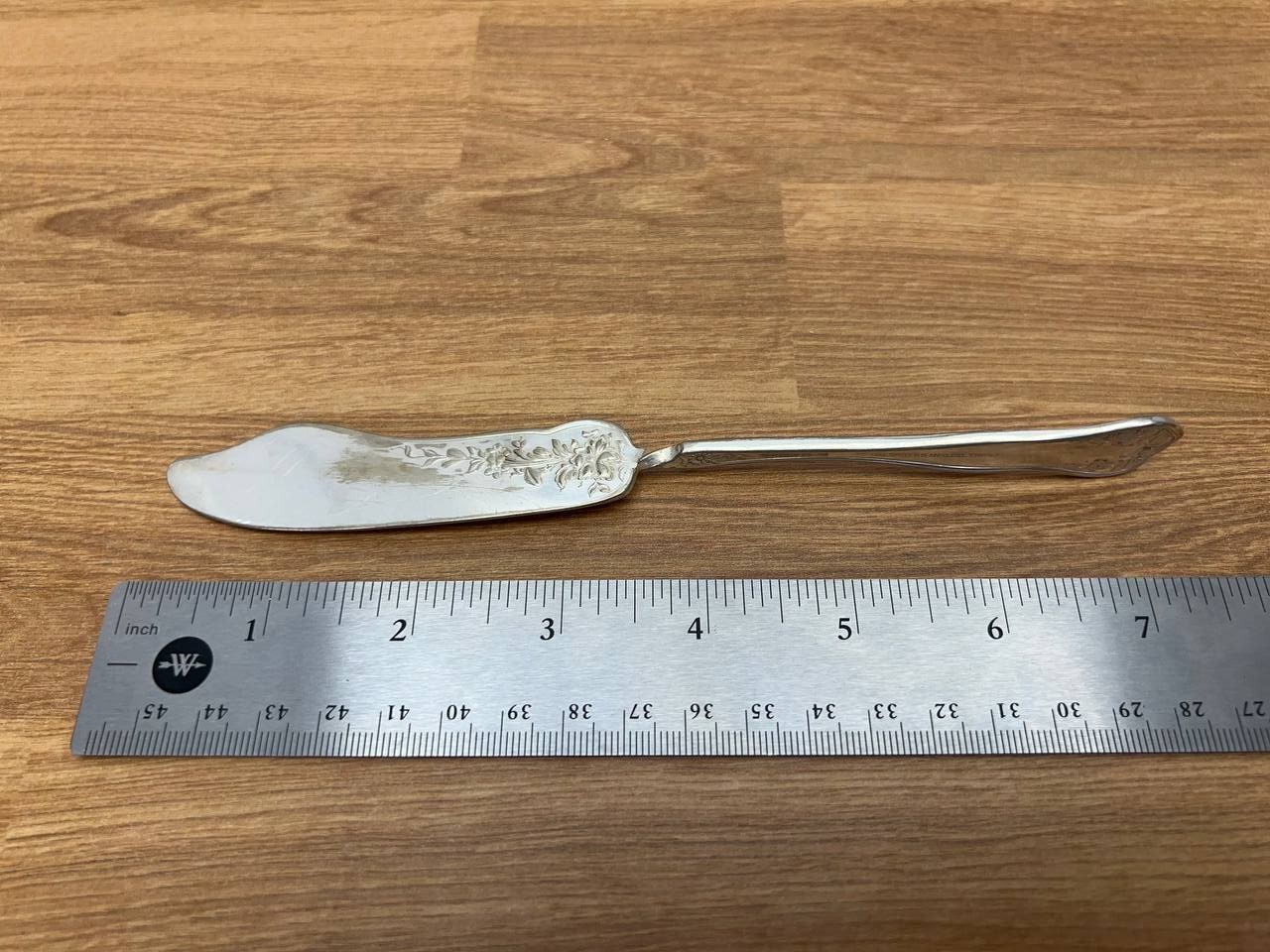 Antique Wm Rogers Mfg Co Triple Silverplate Master Butter Knife Pat May 25 1909