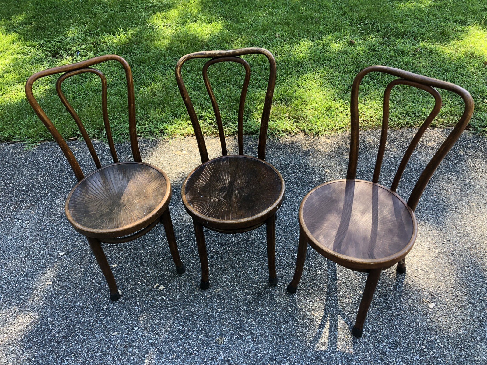 Antique Jacob & Joseph Kohn Mundus New York Bentwood Chairs Set Of 3, Wonderful!