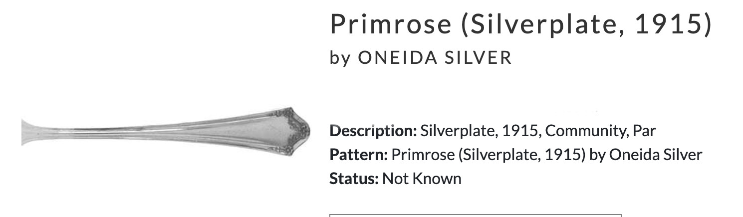 Medium Solid Cold Meat Serving Fork Primrose Silverplate 1915 by Oneida Silver 8