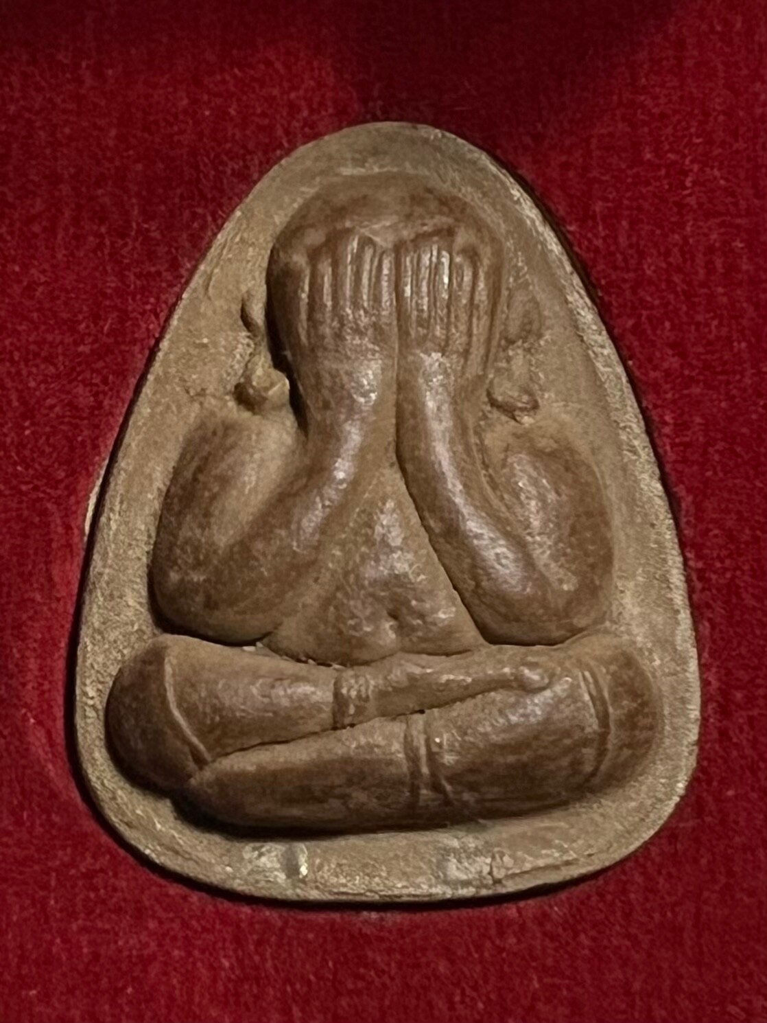 PHRA PIDTA LP TOH RARE OLD THAI BUDDHA AMULET PENDANT MAGIC ANCIENT IDOL#738