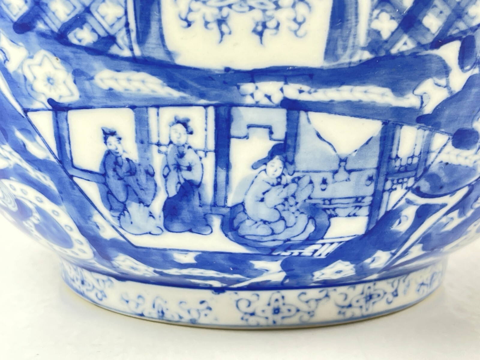 Vintage Antique 1725-1735 Chinese Yongzheng Qing Dynasty Bowl Cobalt Blue White