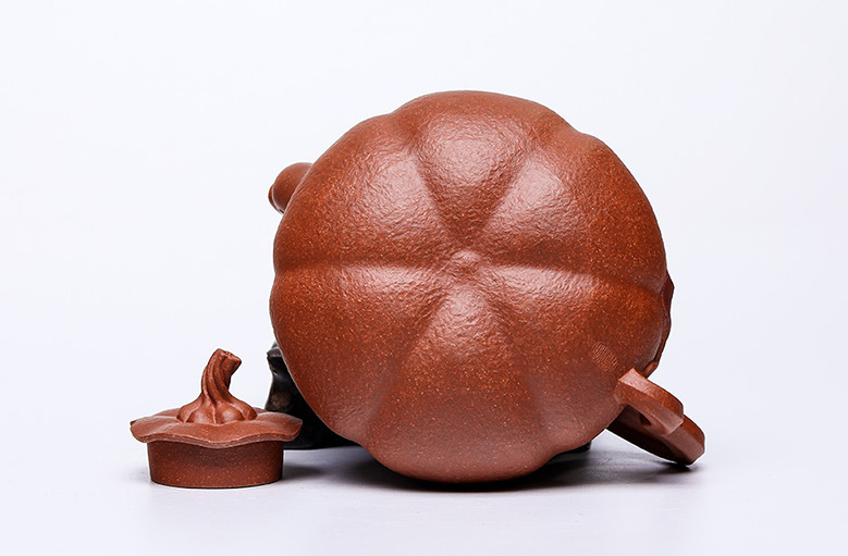 Full Handmade Tea Pot Original Ore Real Yixing Zisha Pot Pumpkin Shaped Pot Tea