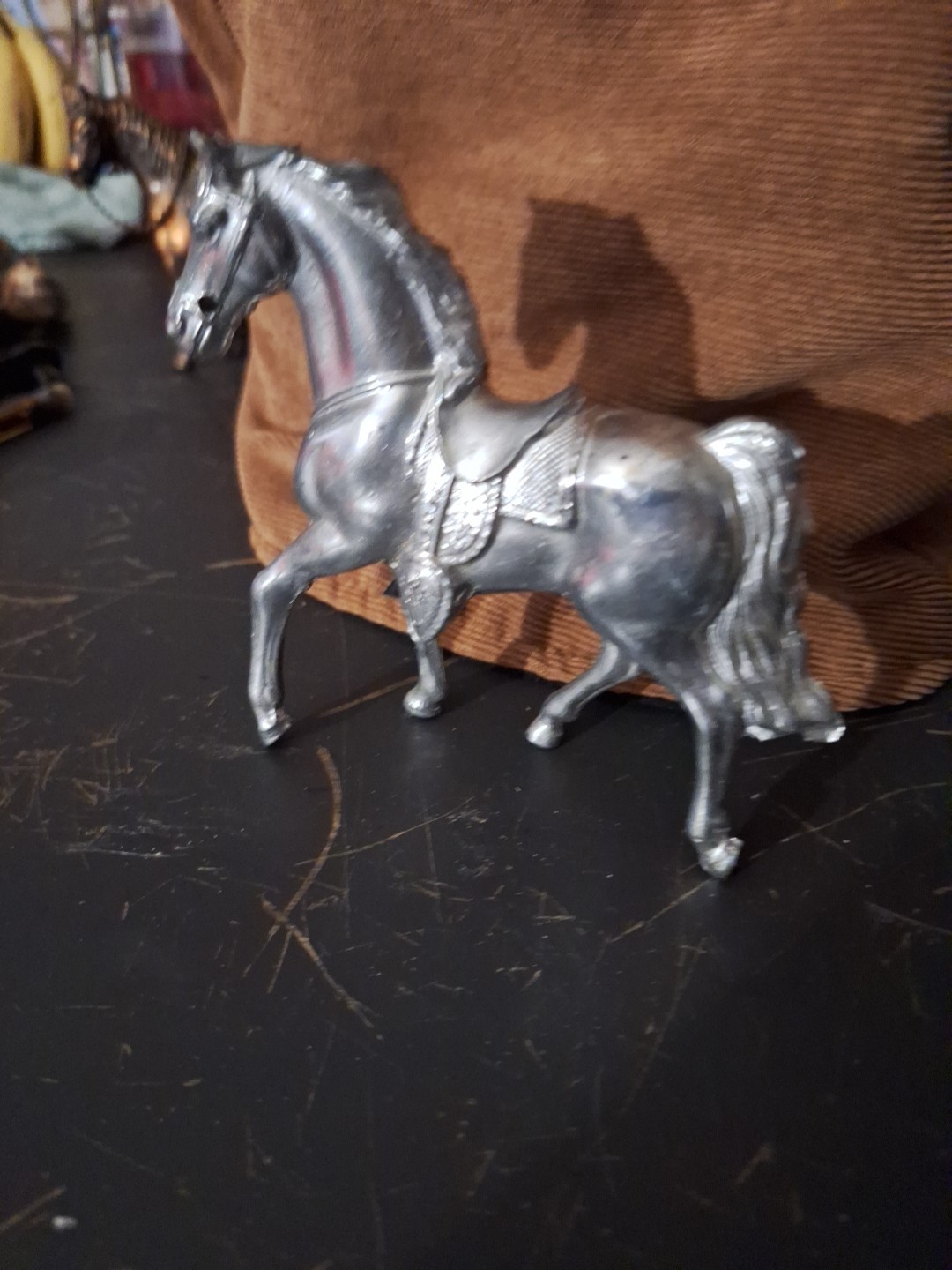 Antique Silver Carnival Horse Made In Japan Not Sure If It’s Solid Silver Or Not