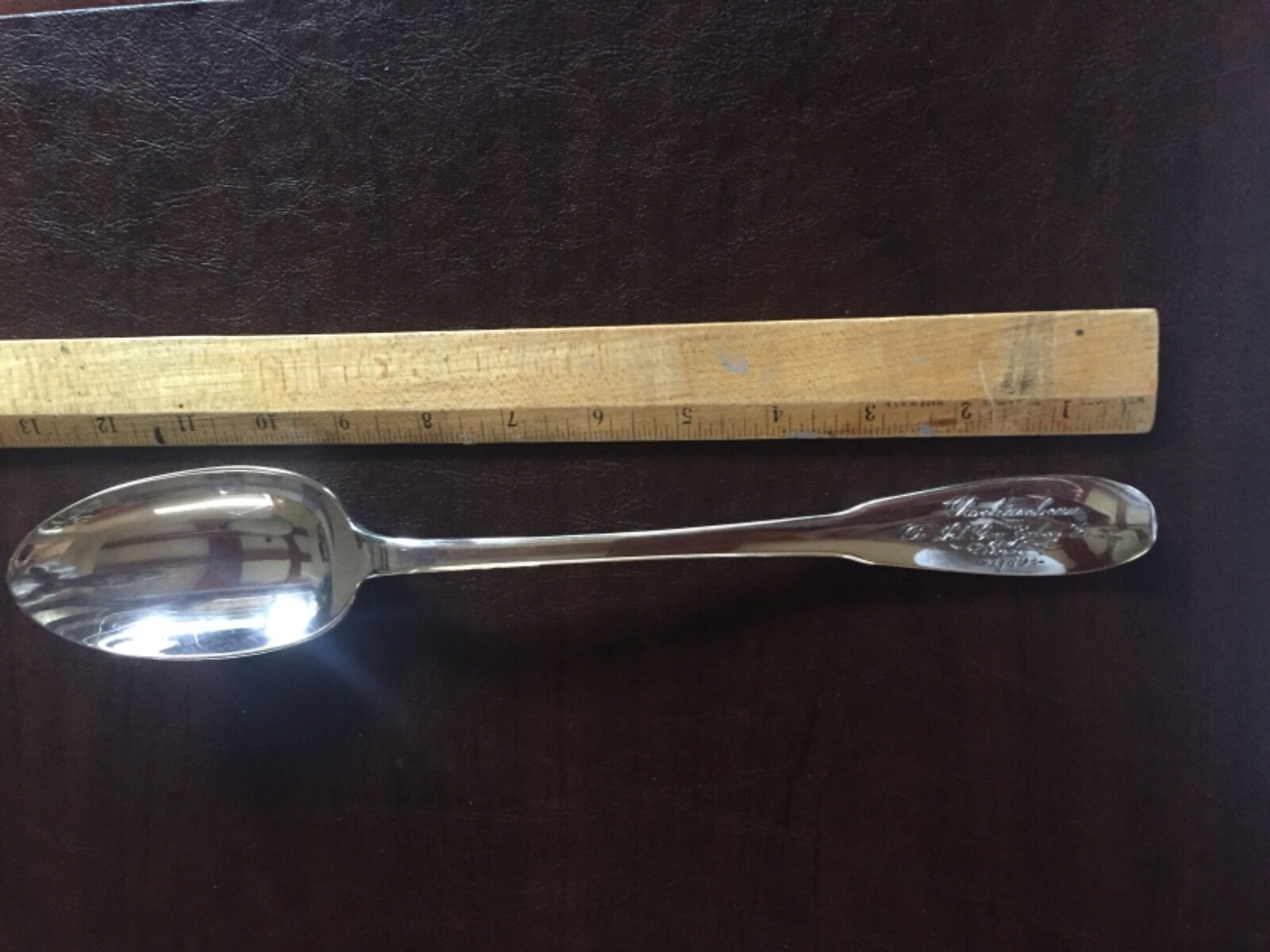 Stuffing Spoon GORHAM SILVER PLATE Rochambeau 1780 repro huge Thanksgiving