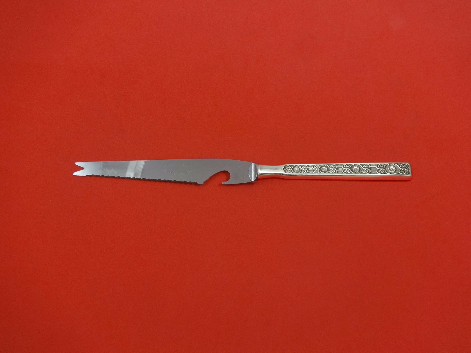 Spanish Tracery by Gorham Sterling Silver Bar Knife HHWS Custom Made 9 1/8″