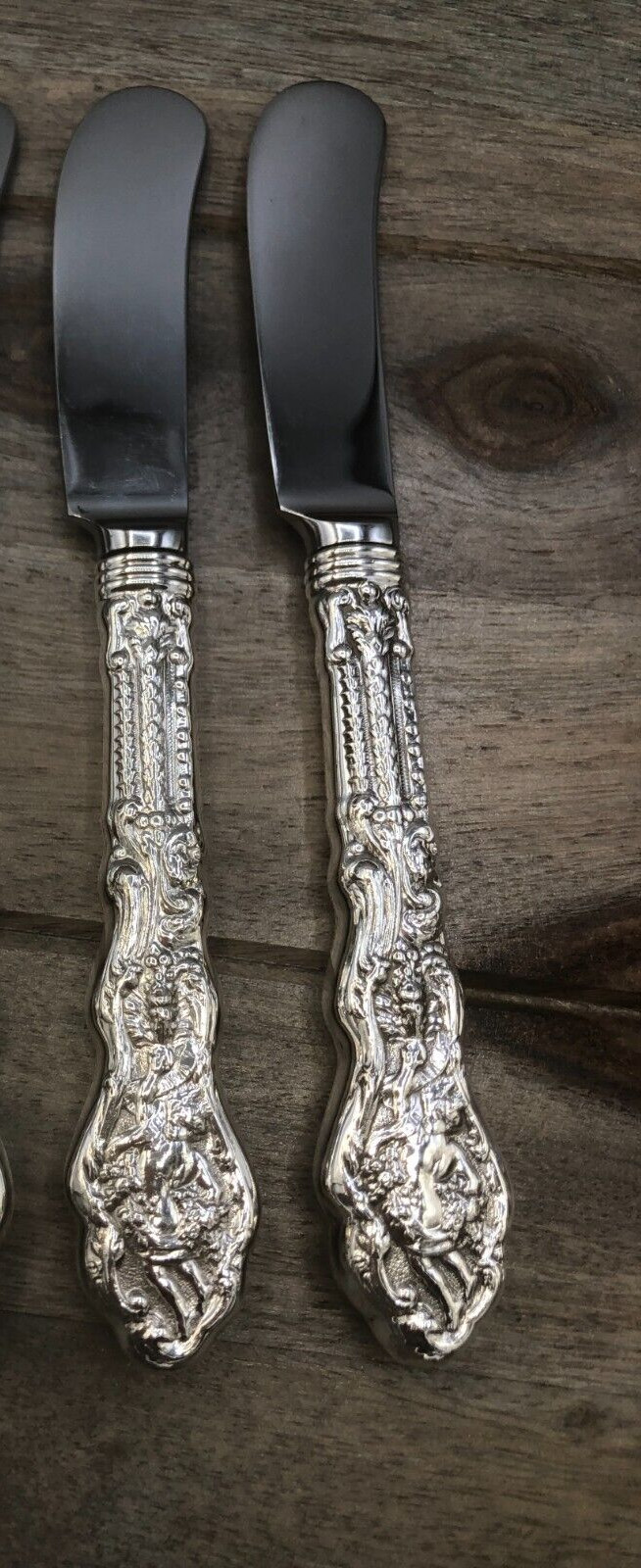 Versailles by Gorham Sterling handle set of 2 Paddle Butters 6.25″