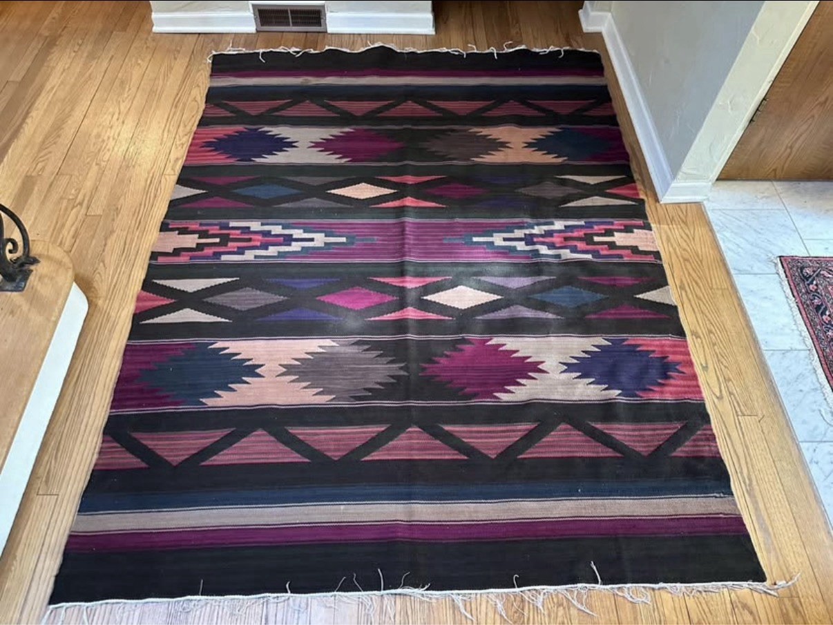 Flat weave Afghan Kilim Handmade Wool Rug