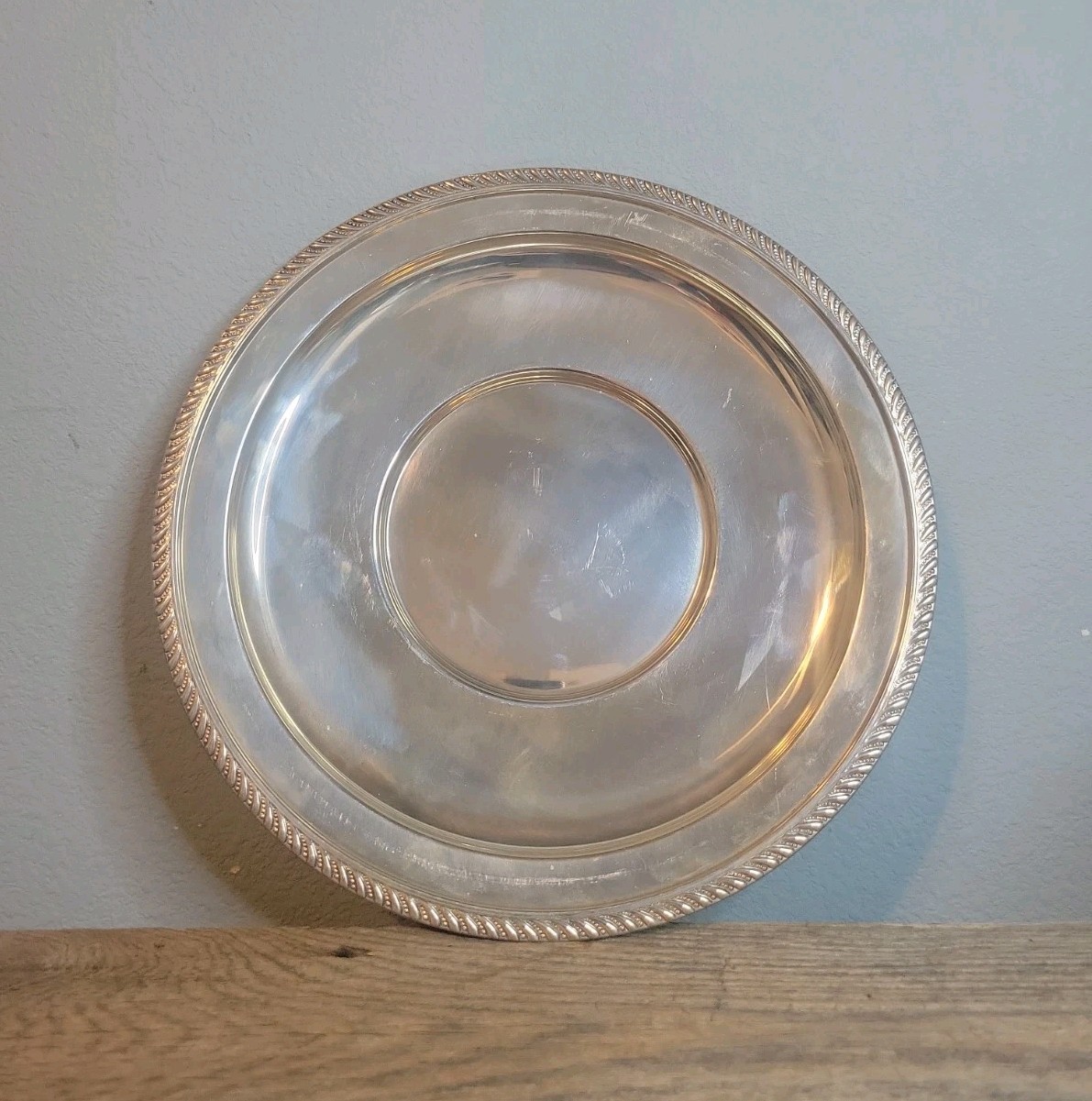 National Silver N.S. Co Solid Sterling .925 200g Plate English Gadroon Edge