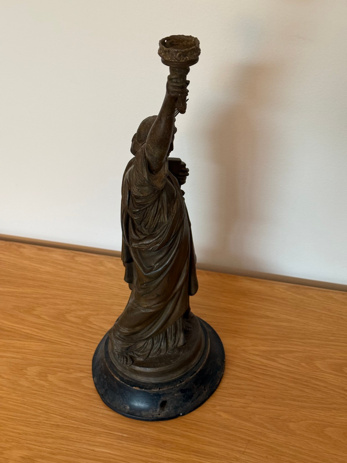 1875 zinc Avoiron Bartholdi Statue of Liberty souvenir building #D97 +New Pics