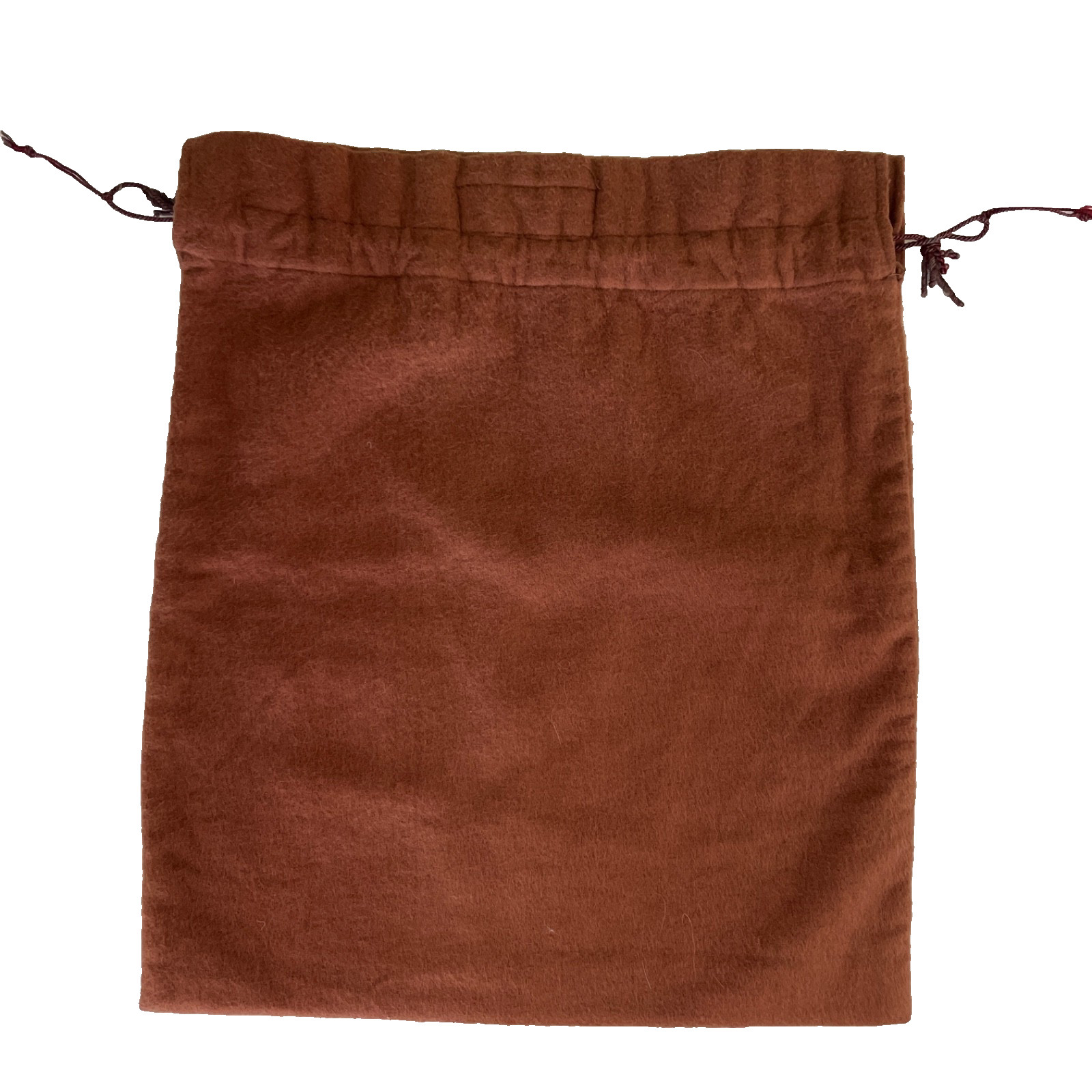 Large Orange Brown Anti Tarnish Bag 11.75 x 12″ Silver Bowl Teapot Tray Storage
