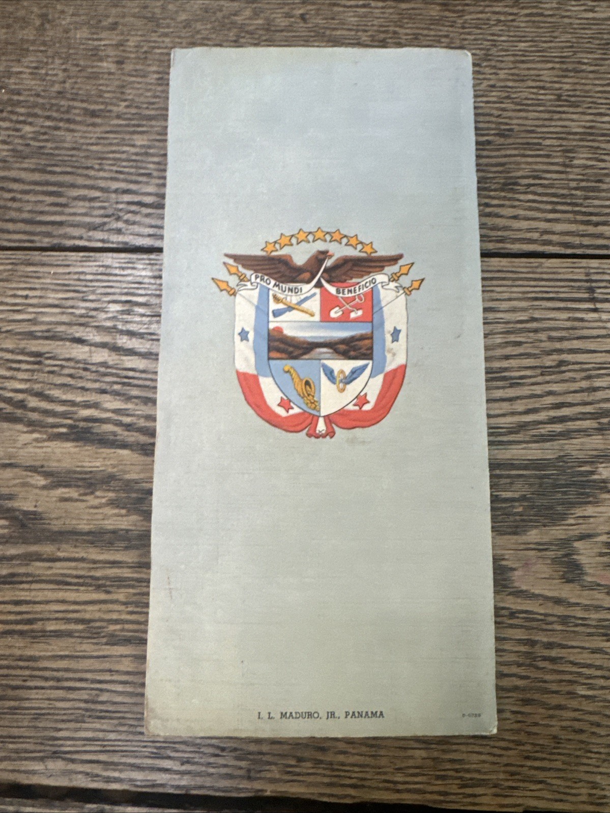 Vintage Bird’s Eye View of the Panama Canal & Map of Panama Balboa Pacific Ocean