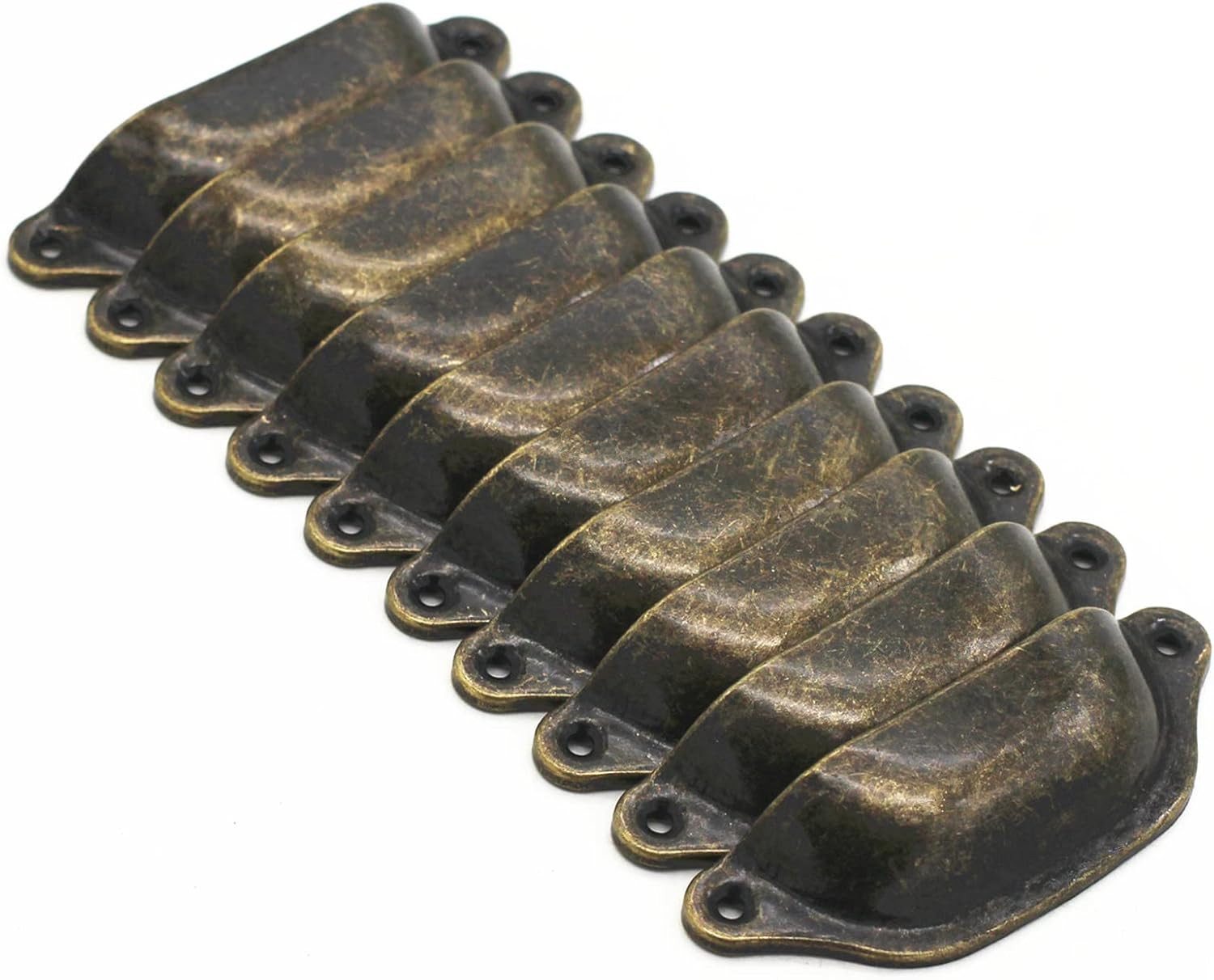 WEICHUAN 10PCS Antique Bronze Iron Drawer Knobs Pulls Handles – Vintage Kitchen