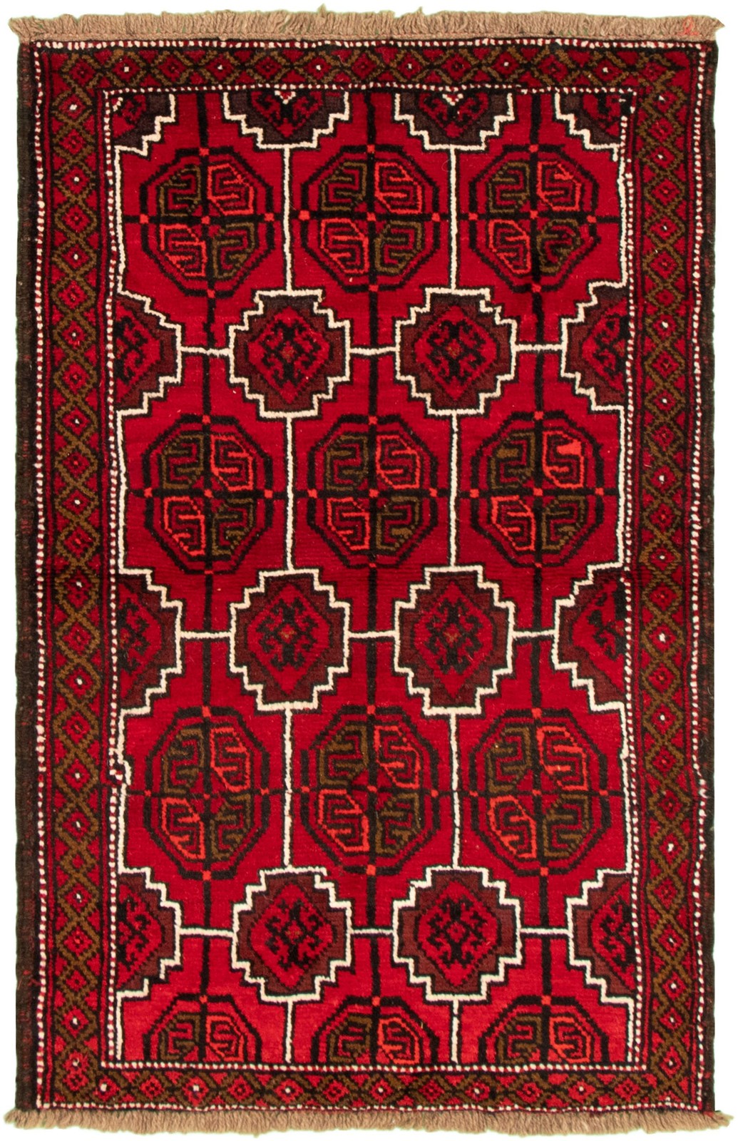 Traditional Vintage Hand-Knotted Area Rug 3’5″ x 5’7″ Oriental Wool Carpet
