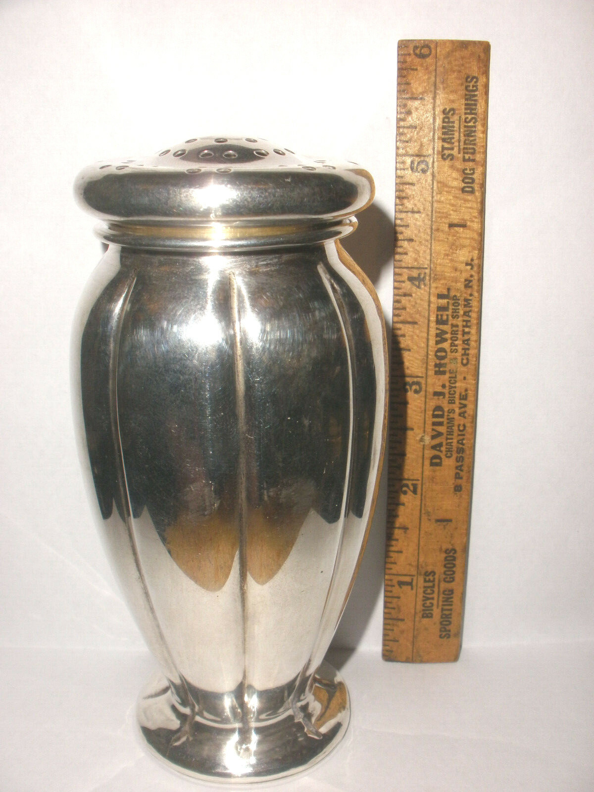 Antique sterling silver sugar muffineer castor Whiting co 5473 Brand Chatillon
