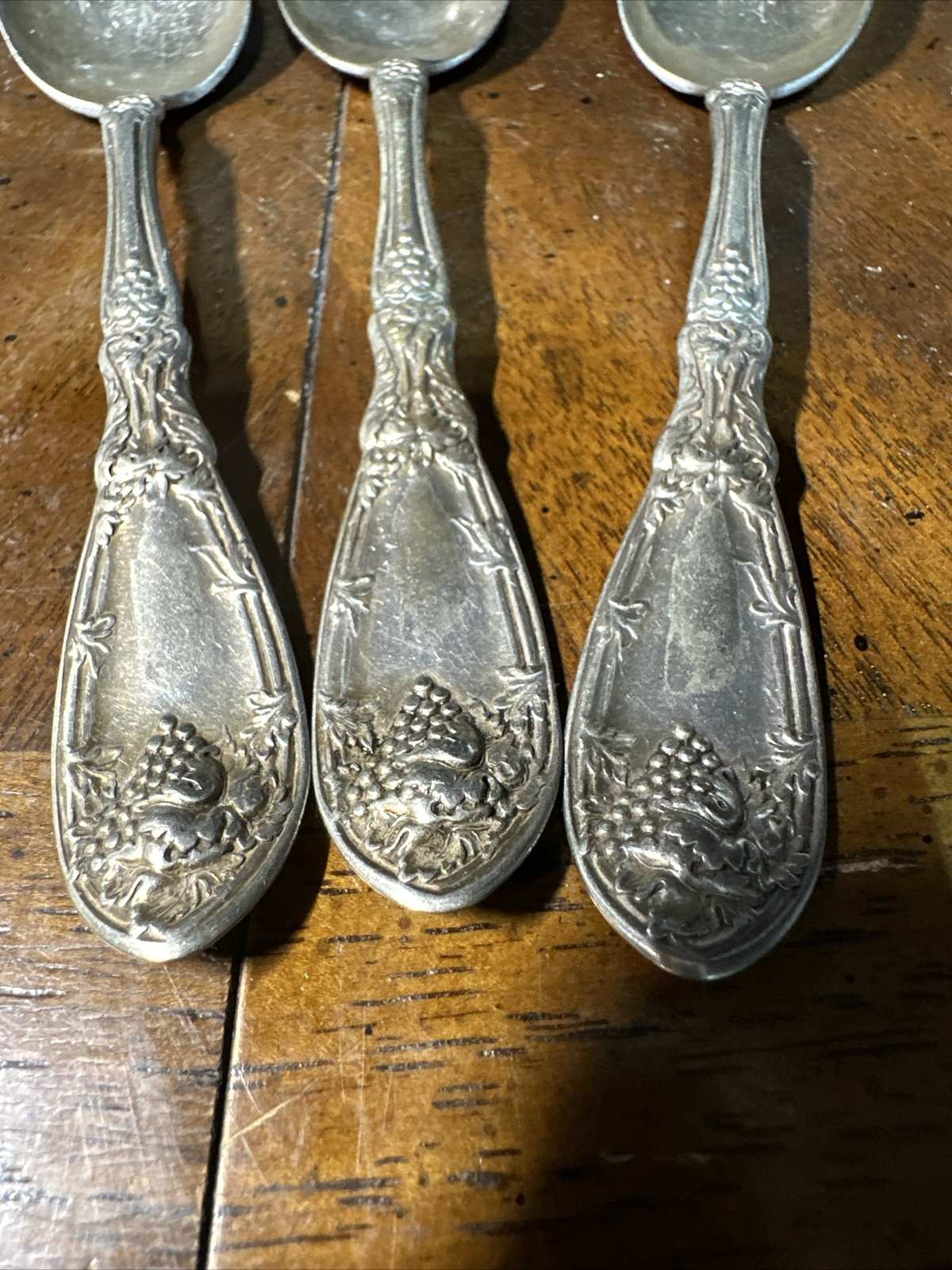 3 Rogers Bros Peerless Buggies Silverplate Teaspoons Victorian