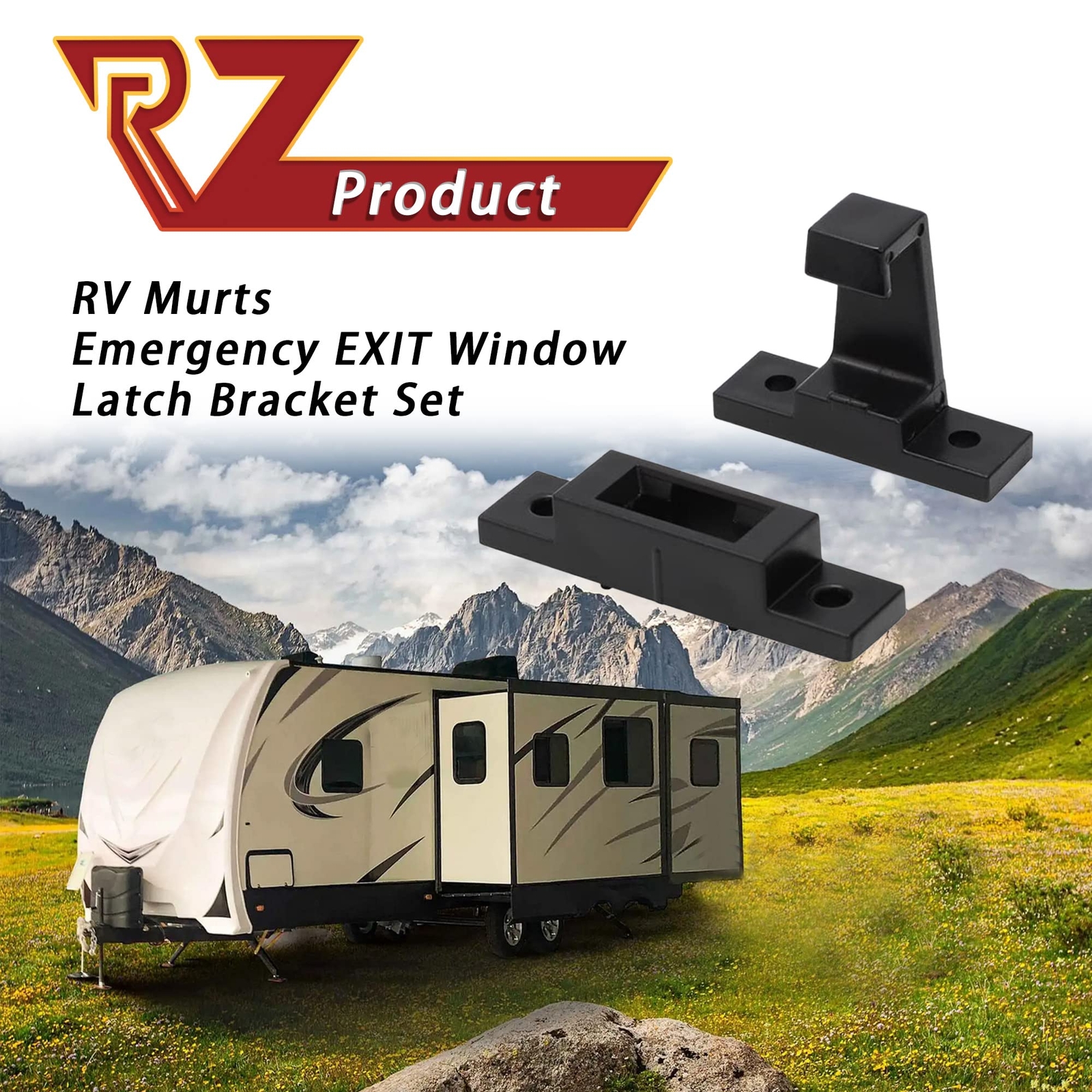 RV Exit Window Latch Bracket – Emergency Replacement Hardware for Camper
