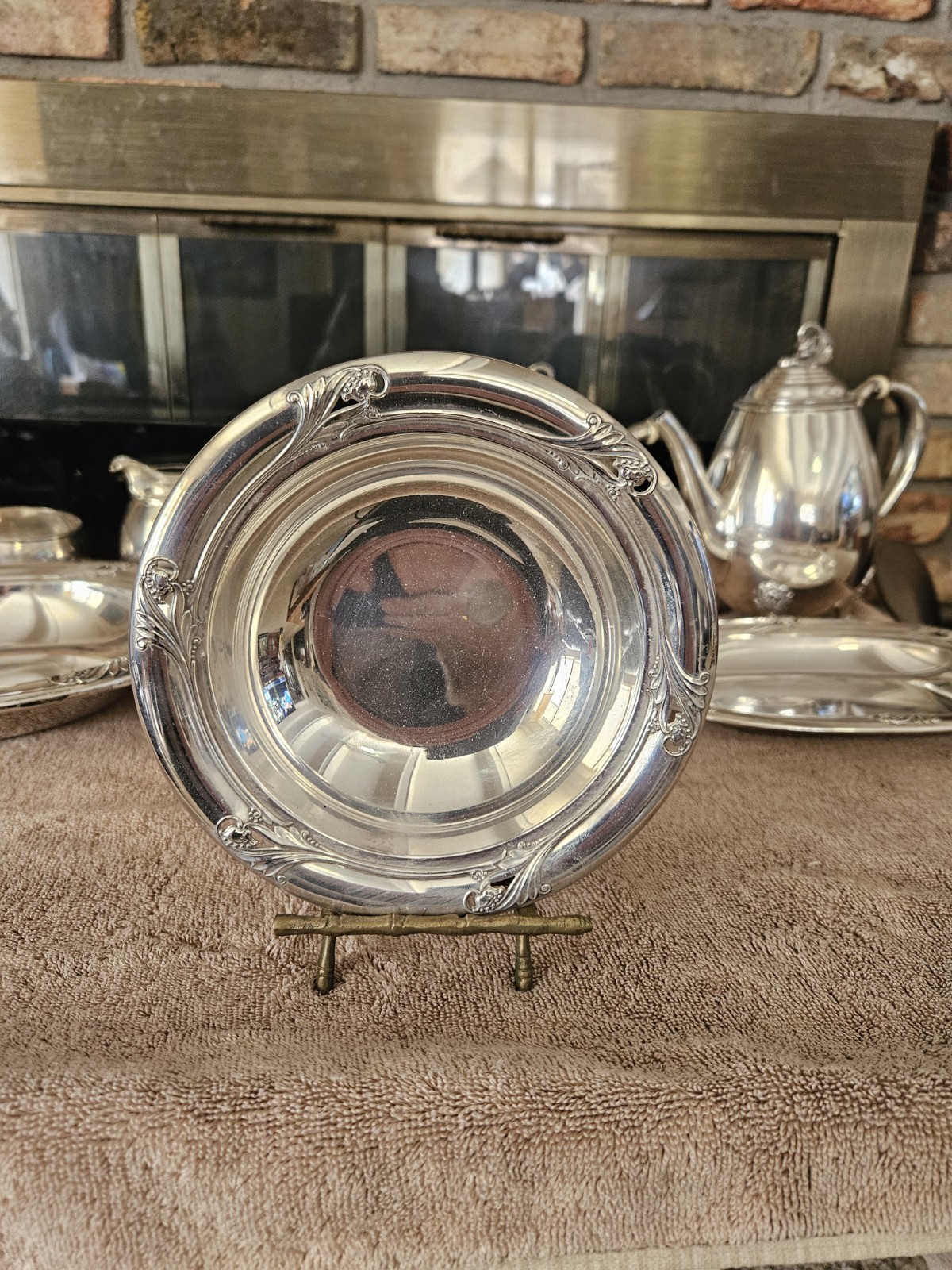 SPRING GLORY by International Sterling Silver Bowl 6-1/2″ Diameter No Mono