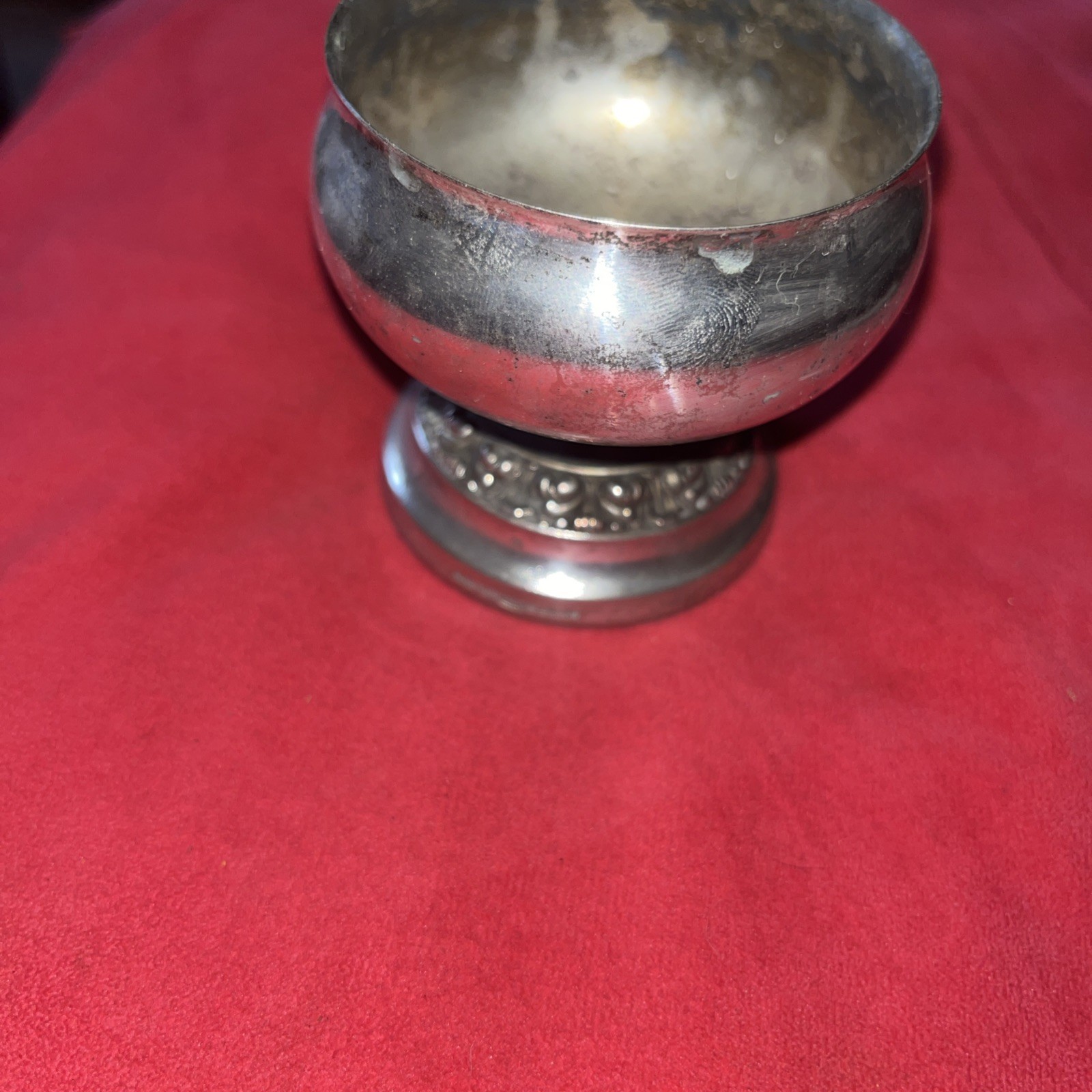 Vintage LANTHE OF ENGLAND SILVER PLATED POSY/ROSE BOWL