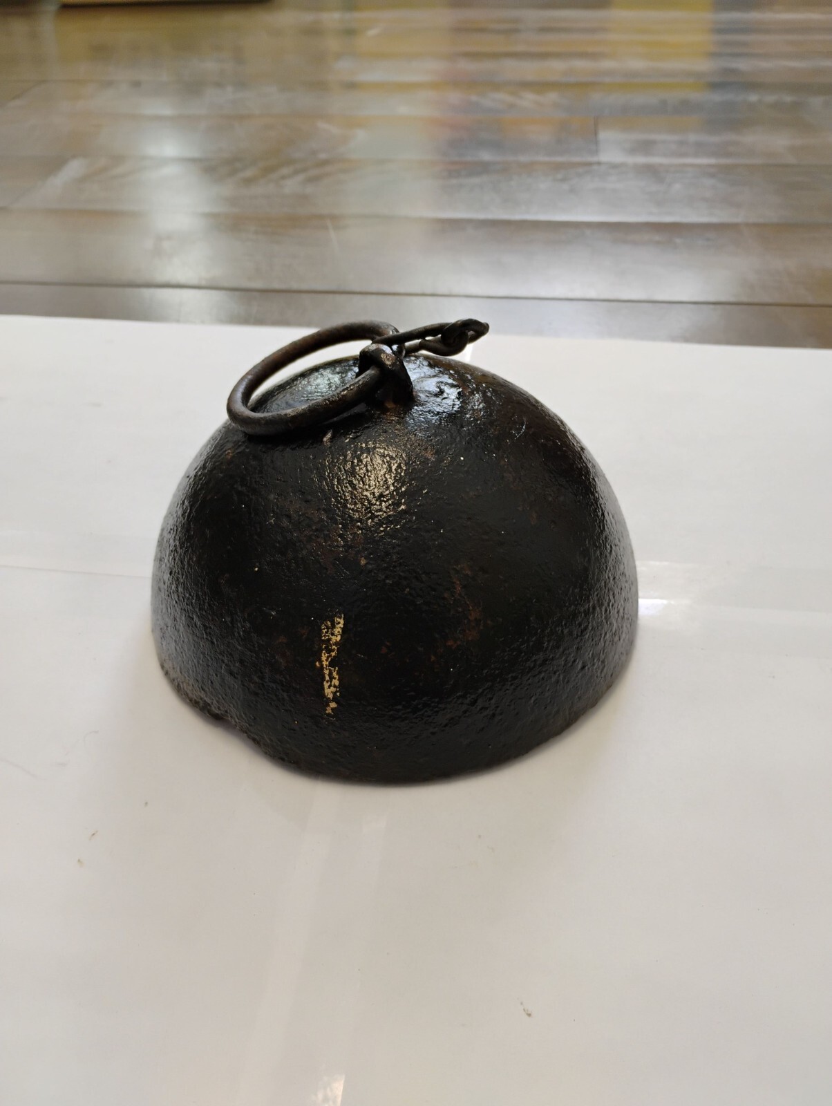 Antique Cast Iron Buggy Wagon Weight Horse Cannon Ball 15 lbs Civil War Era