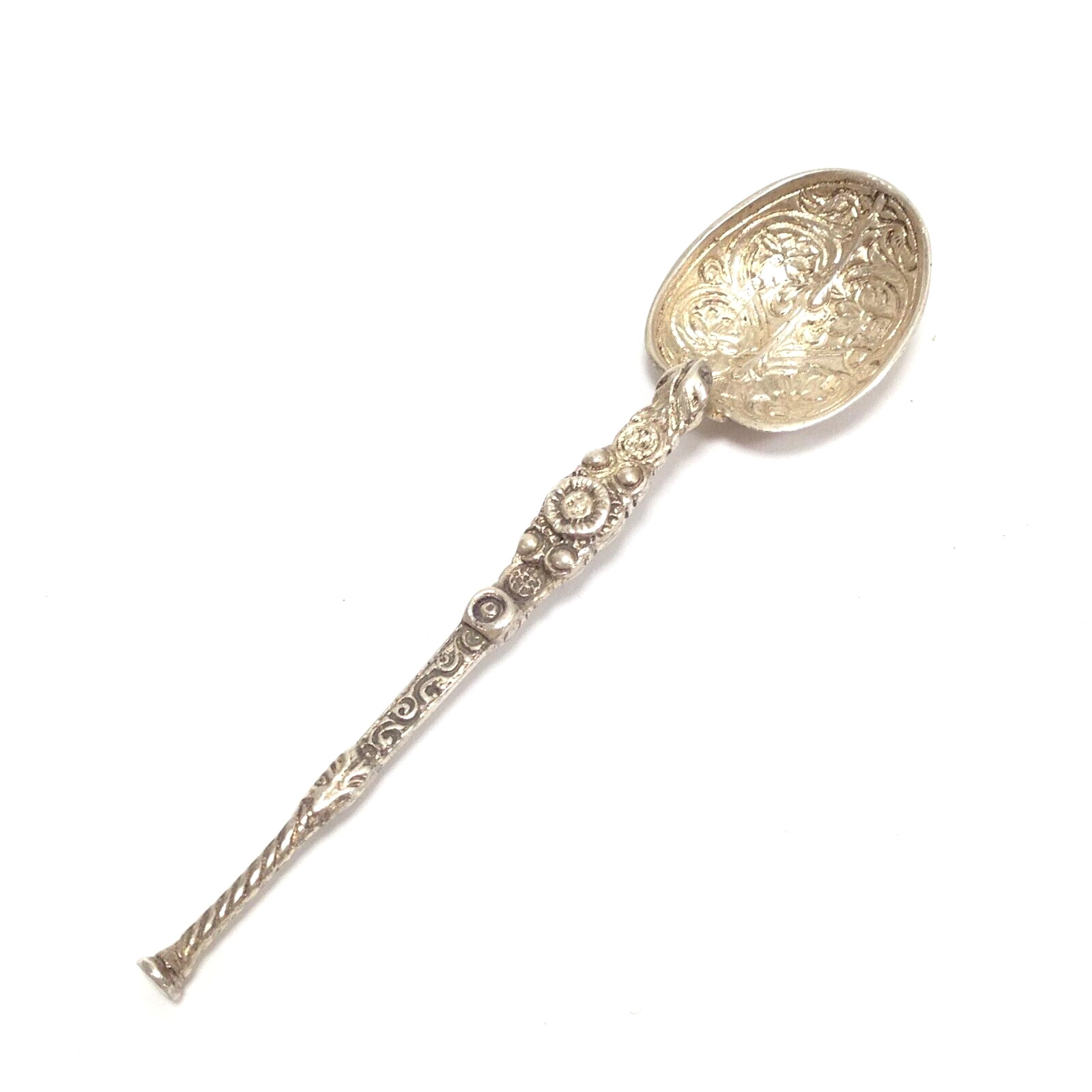 Antique 1904 English Edwardian Royal Coronation Anointing Spoon London 3-5/8″