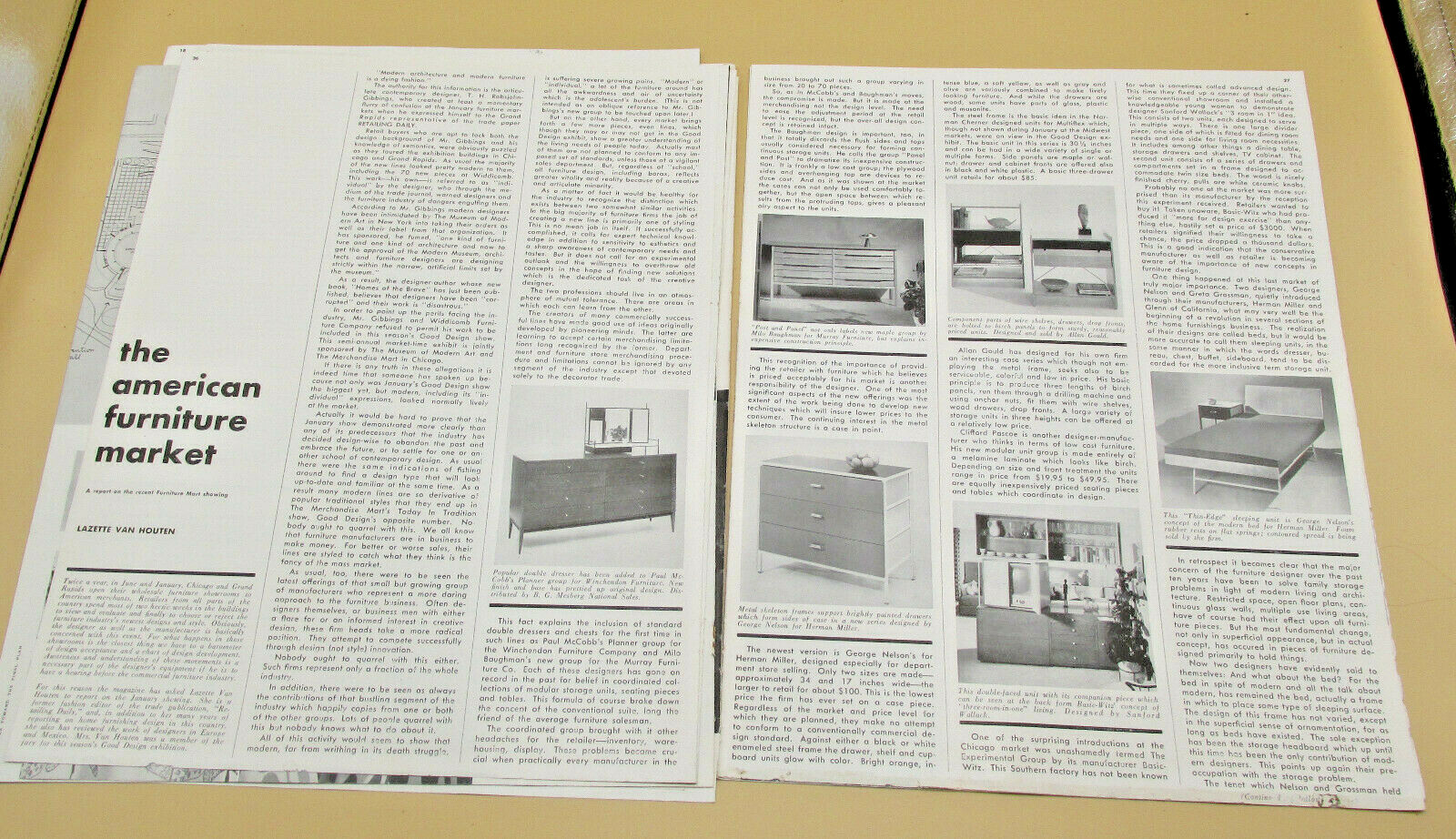 Original Issue Arts & Architecture Magazine March 1954 Loose Pages