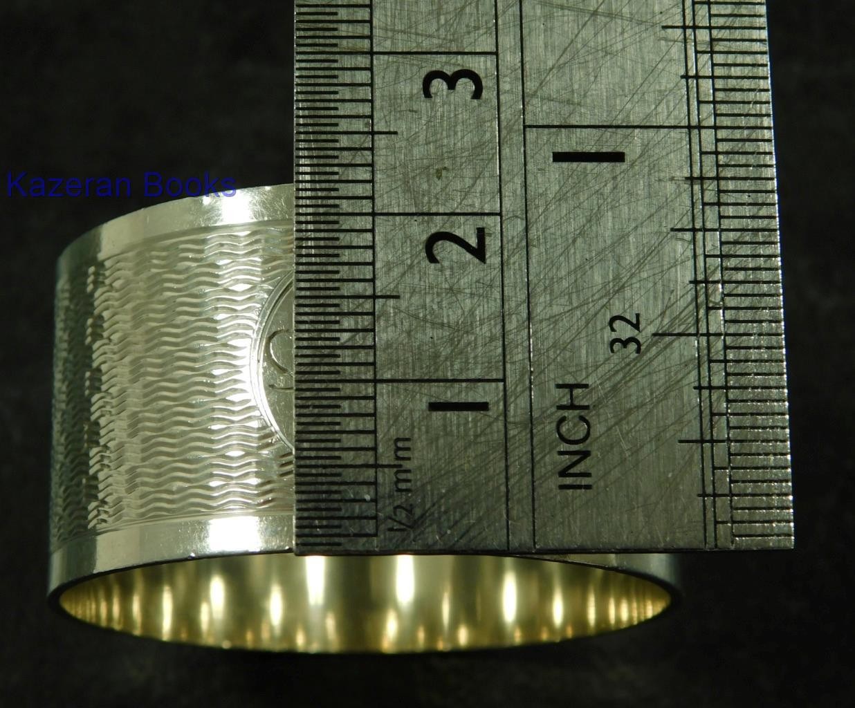 Vintage Solid Sterling Silver Napkin Ring 1971 By J Gloster Ltd ‘Sophie’
