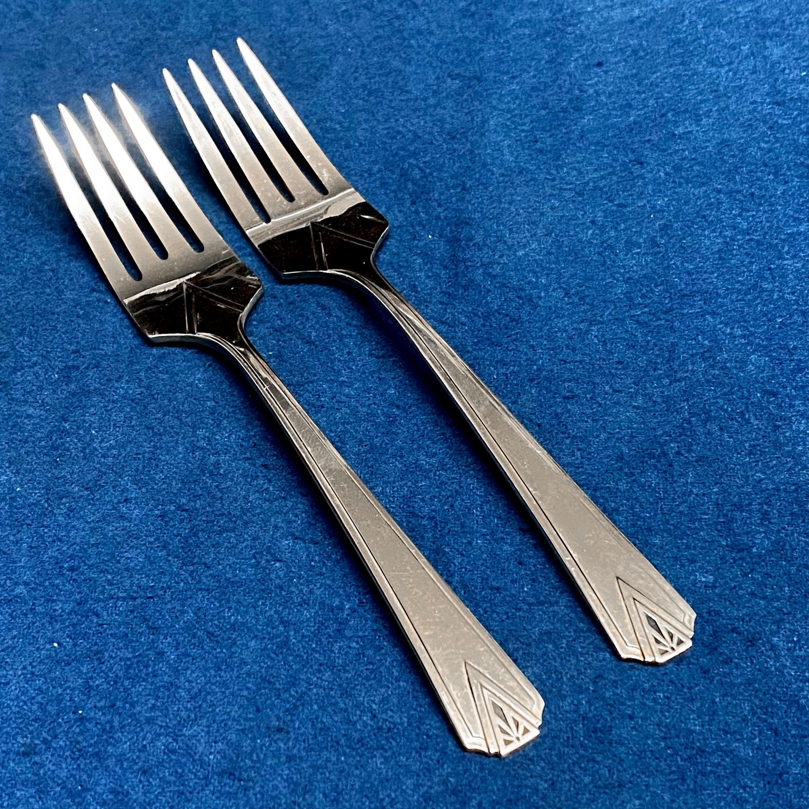 Deauville By Community Silverplate Set of 2 Salad Forks 6″