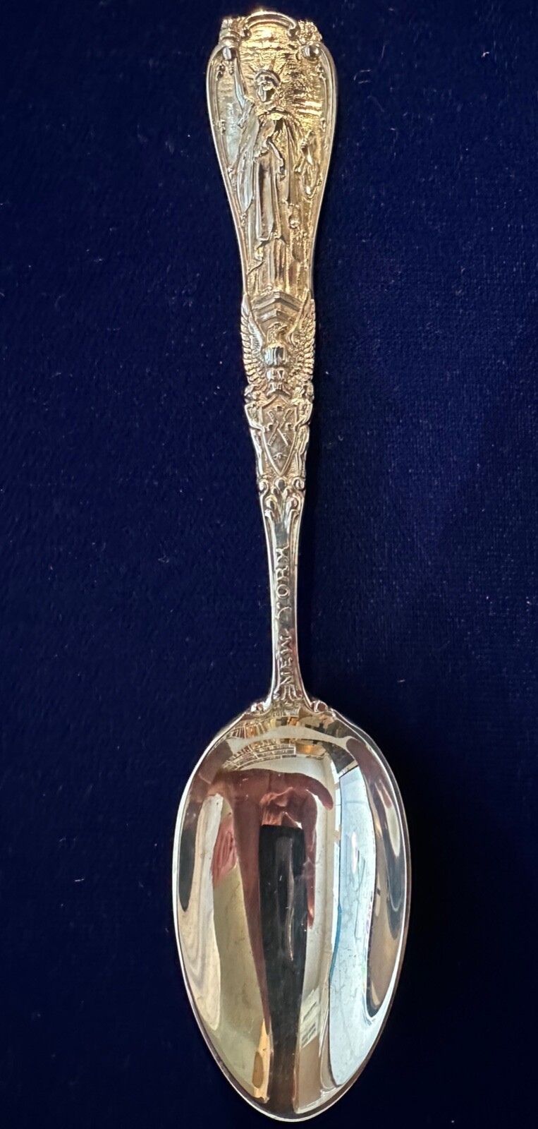 TIFFANY & CO. STERLING SILVER STATUE OF LIBERTY NEW YORK SOUVENIR SPOON