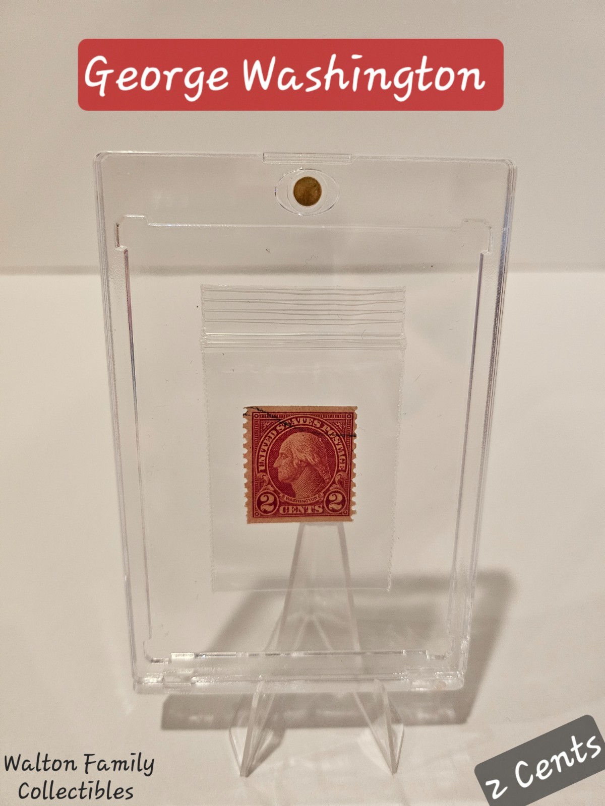 1923 * Original Gum Rare George Washington 2 Cent Stamp