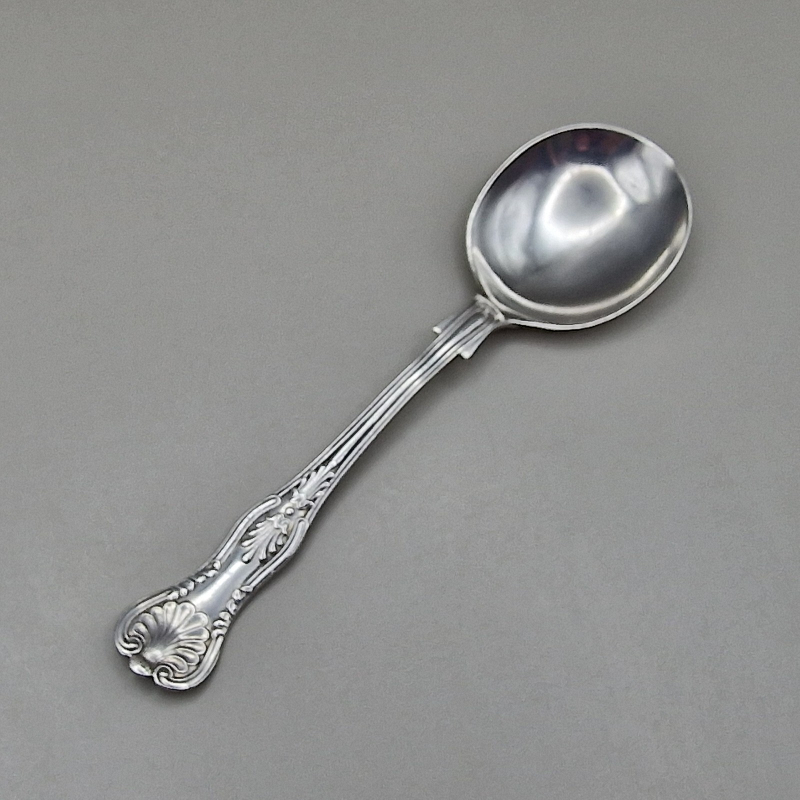 Solid Silver Kings Pattern Jam/Dessert Spoon by Cooper Brothers & Sons Ltd 1915