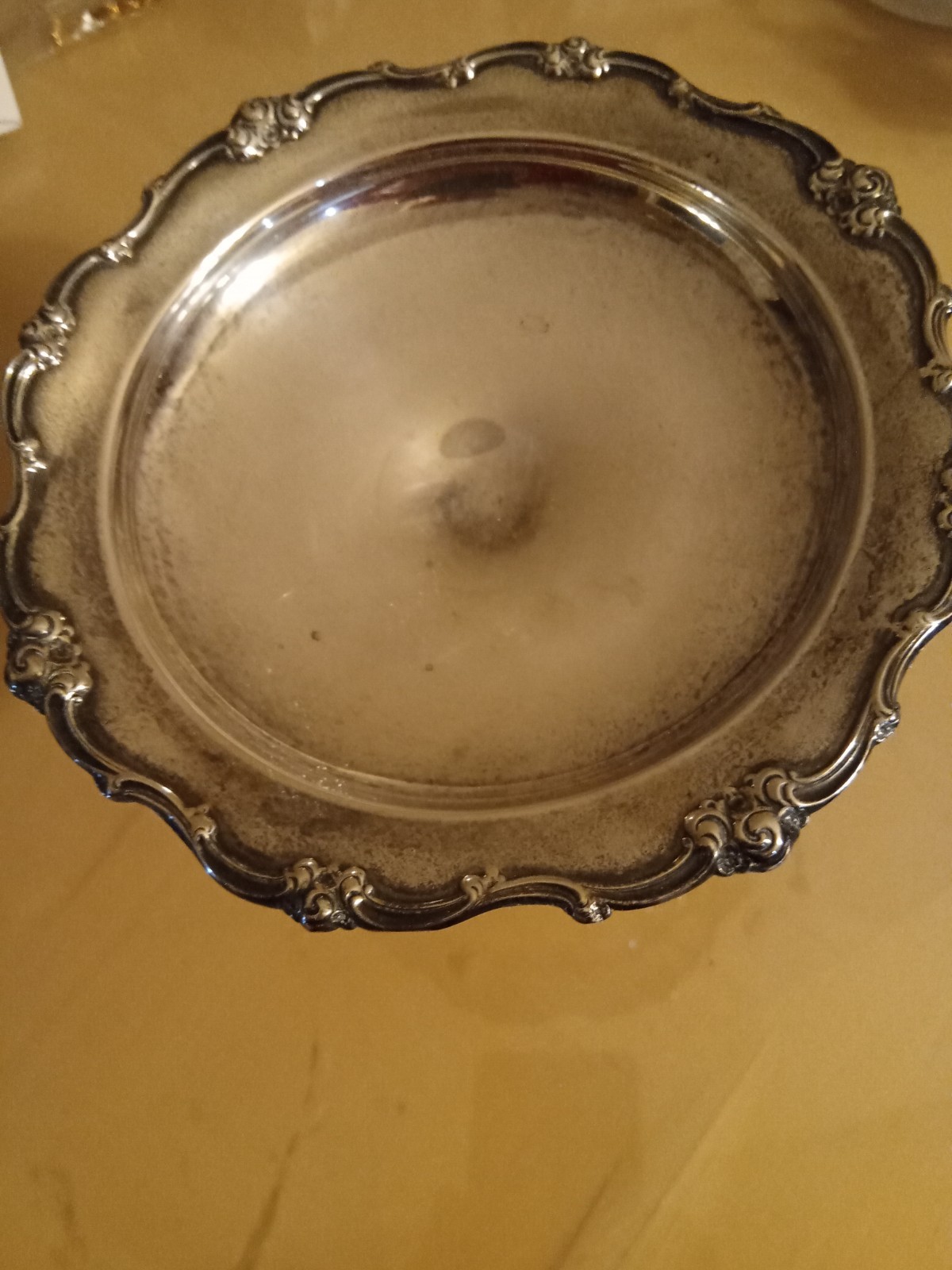 Gorham Sterling Silver 1383/1 raised Compote Melrose Pattern 6″X 5″