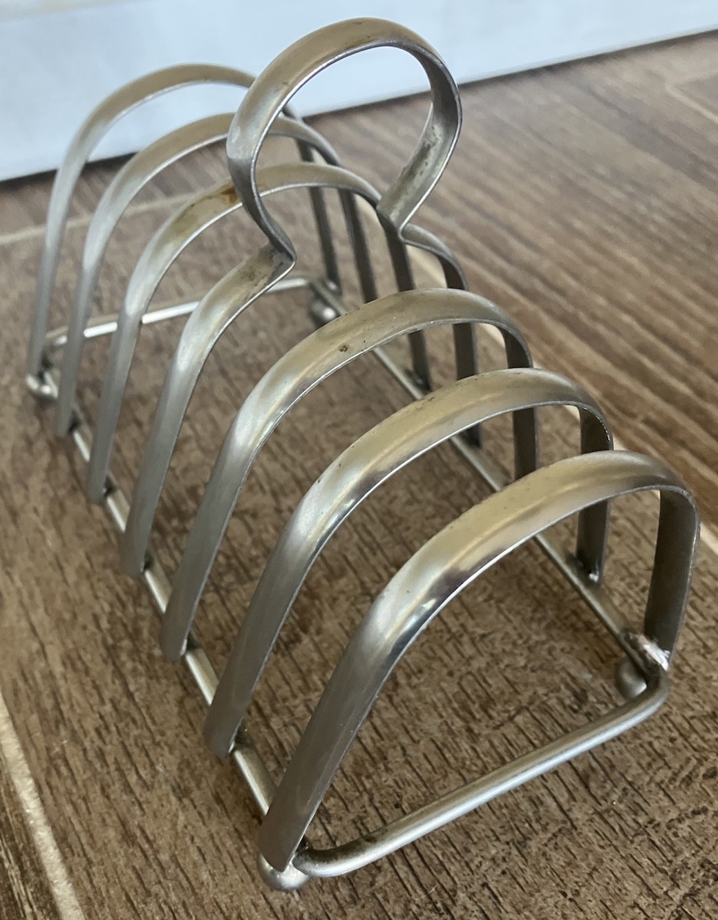 Vintage FB Rogers Silver Plate Toast Rack Art Deco 6 Slot Made in England