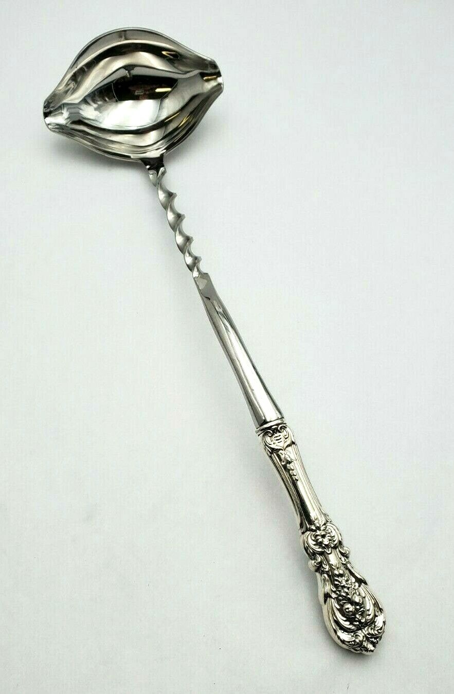 Francis I Reed & Barton Sterling Punch Ladle w/ Twist Handle Custom Made