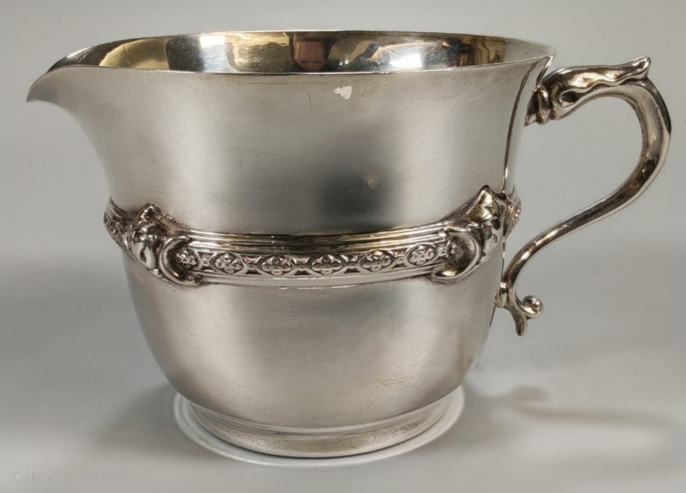 Antique Solid Silver Jug Goldsmiths & Silversmiths George V 1927 Celtic 153g