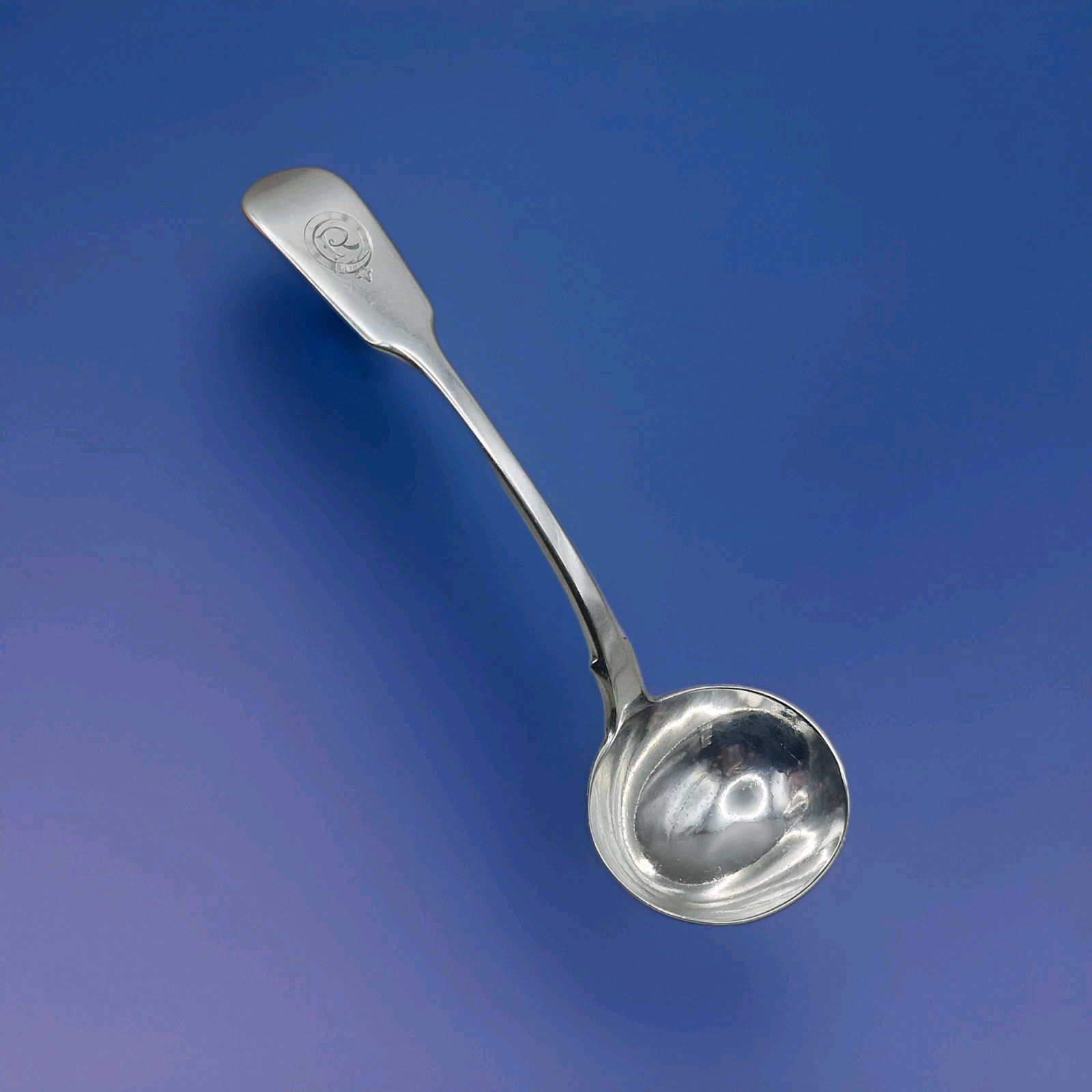 Victorian Sterling Silver Sauce Ladle by Chawner & Co London 1857