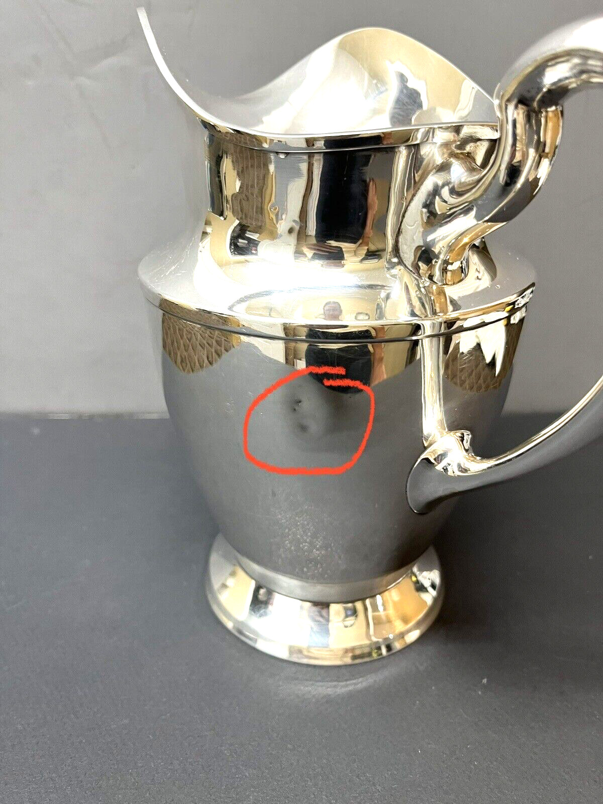 Schofield Co. Sterling Silver Pitcher 641.5 Grams Monogrammed 8″ Tall