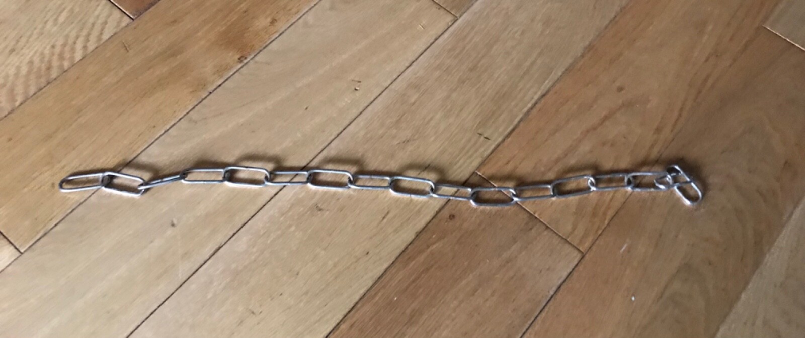 Vintage Chrome Lighting Chain Large Link Hanger Light Old Cistern Pull 22” H4