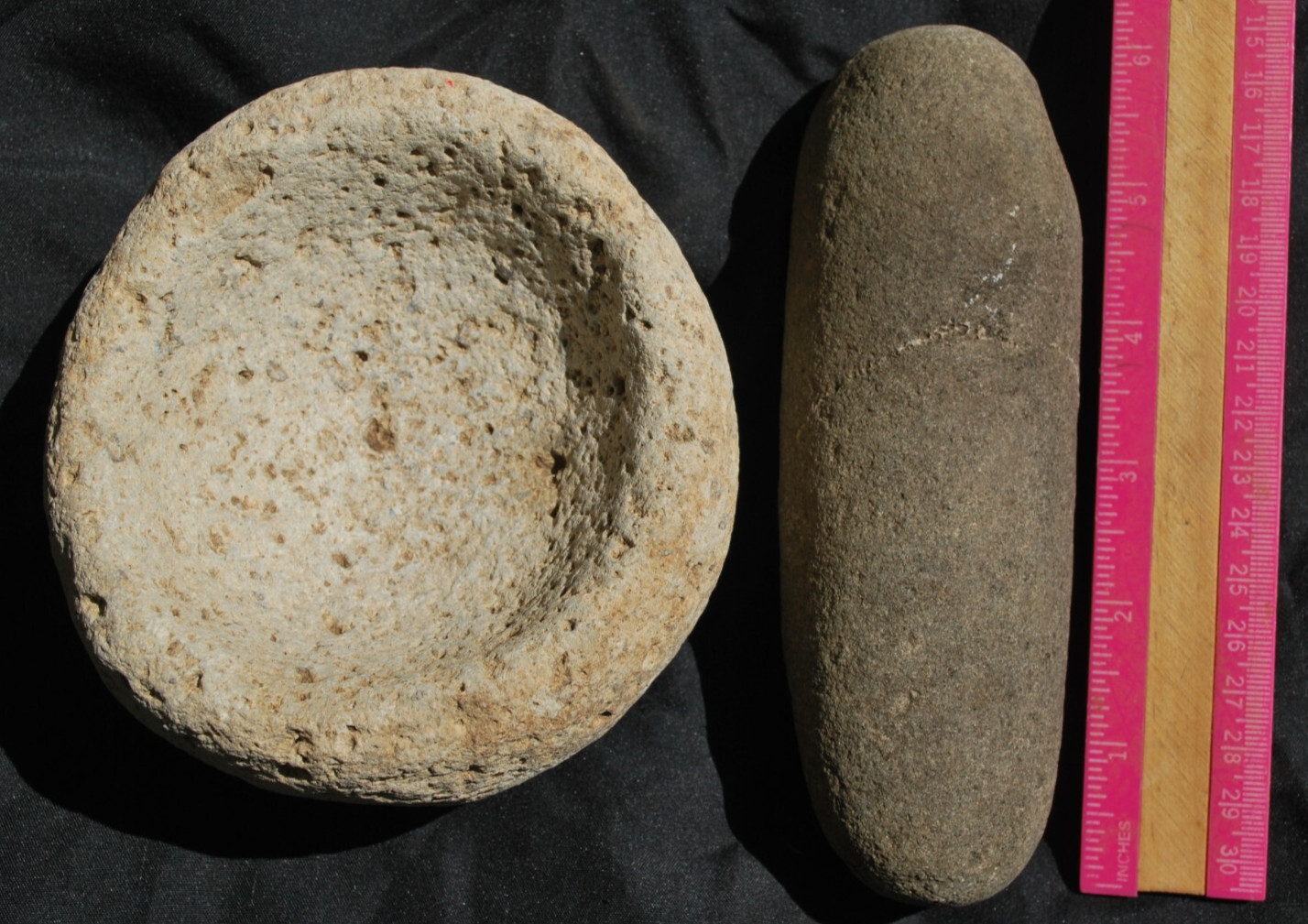 STONE MORTAR & PESTLE – ARTIFACT – Museum Quality