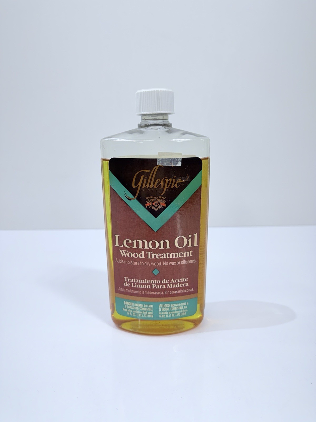 Gillespie Lemon Oil Wood Treatment 90% Full VTG 1995 Discontinued Made In USA