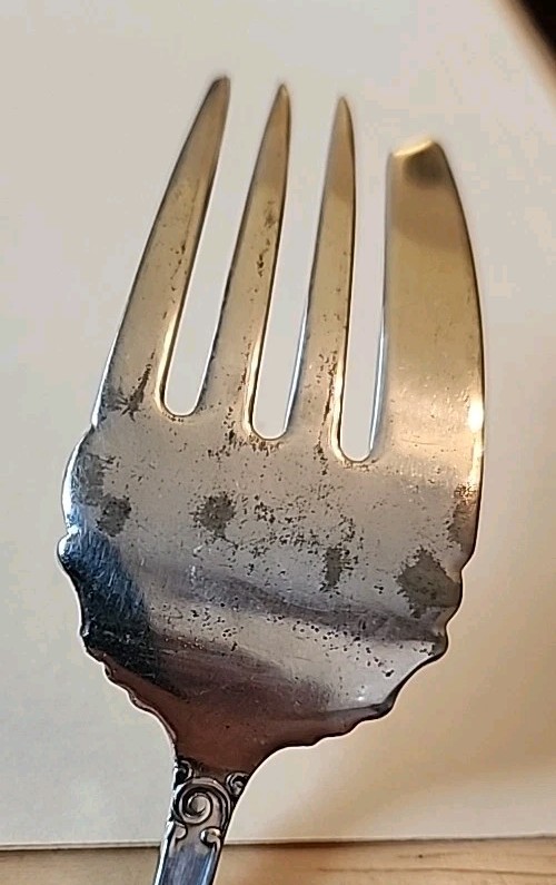 7 5/8″ Benedict Three By Benedict Meat Fork – Silverplate