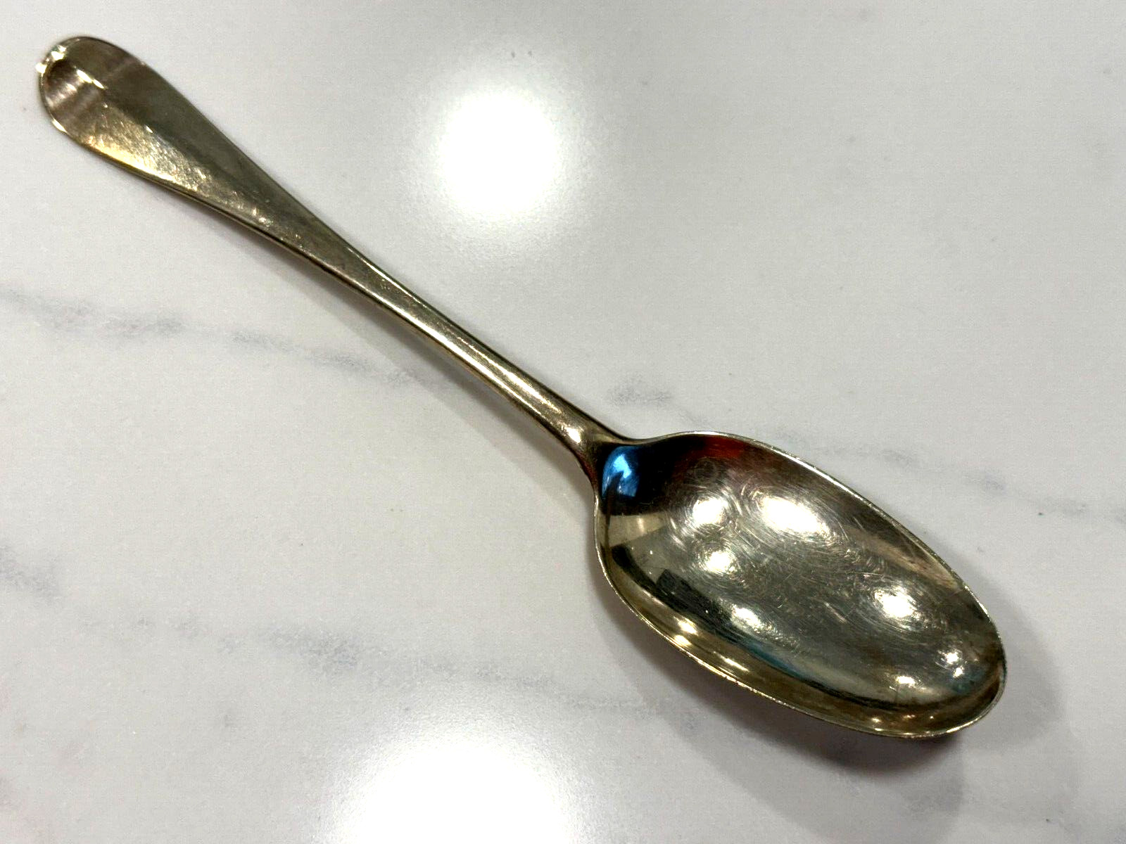 STERLING SILVER RATTAIL SPOON 1723 LONDON ENGLAND CREST