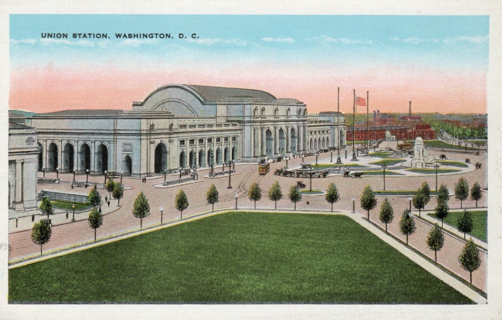 Vintage Postcard Union Station Washington DC