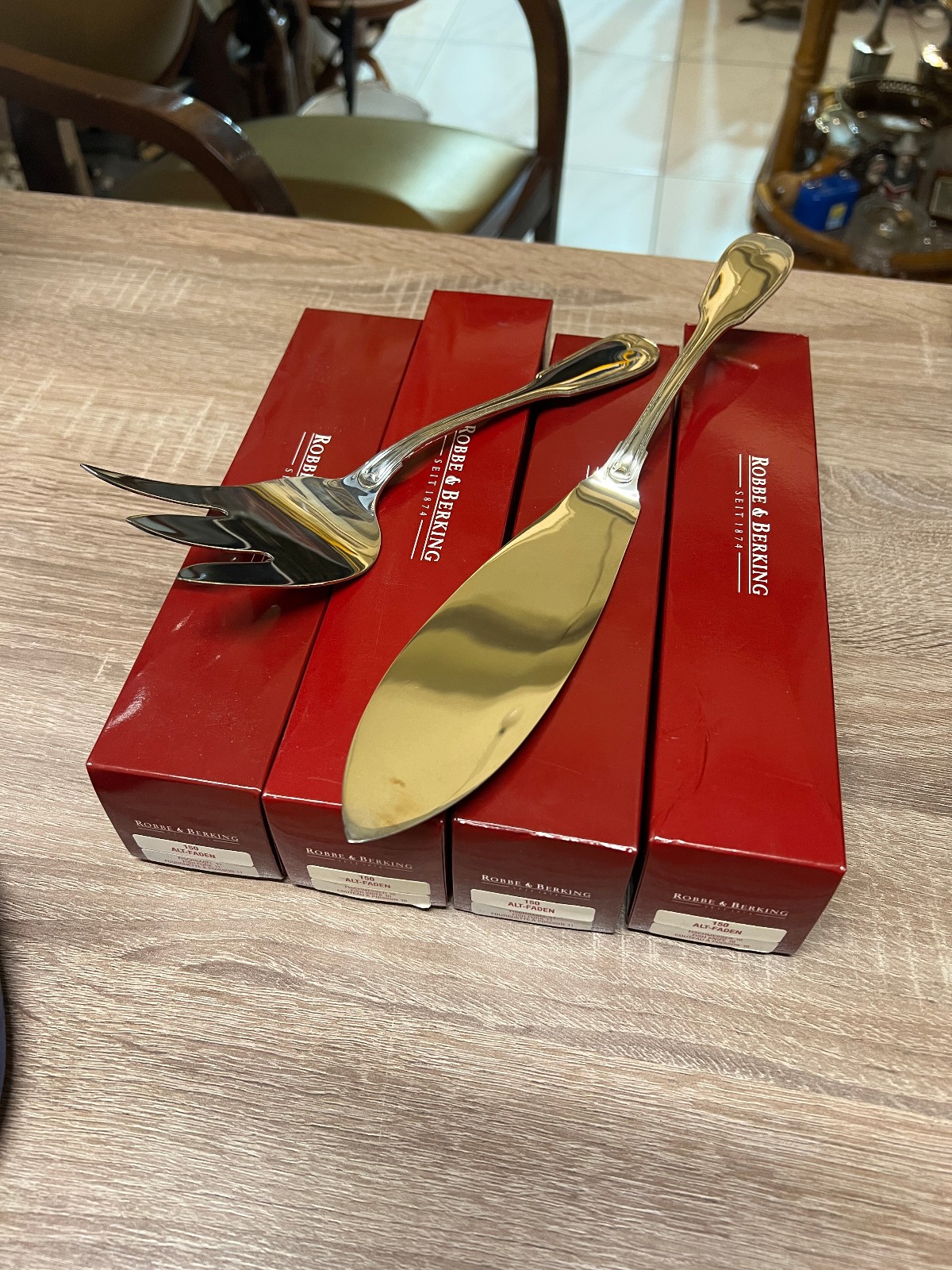 LUXURY Fish Serving Set Robbe & Berking 150 – 26 items