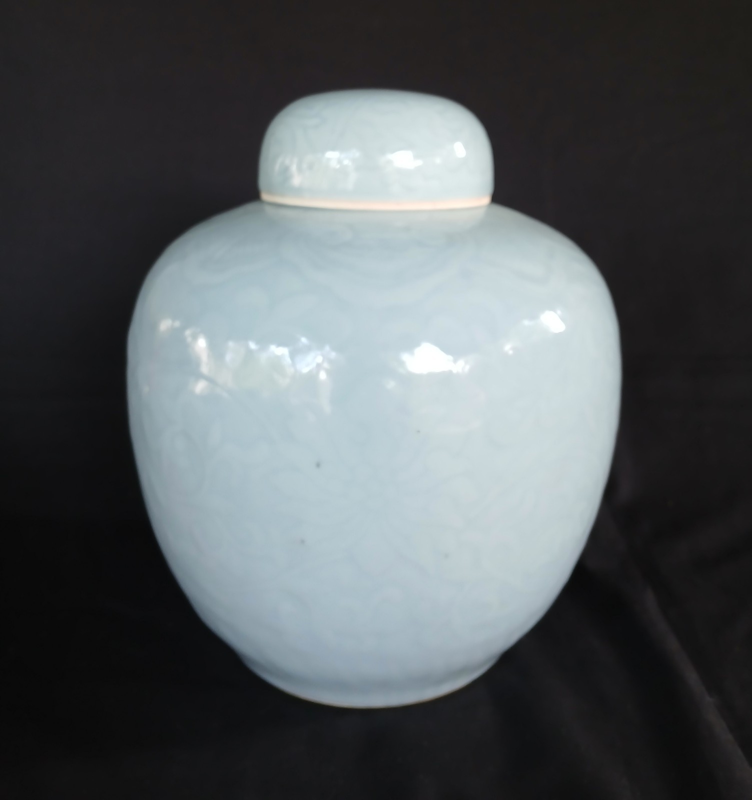 1723-1900 Chinese A Celadon-Glazed Jar