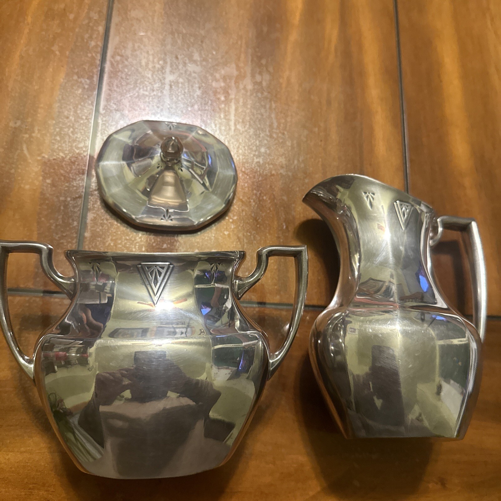 community Plate deauville Creamer & Sugar With Lid
