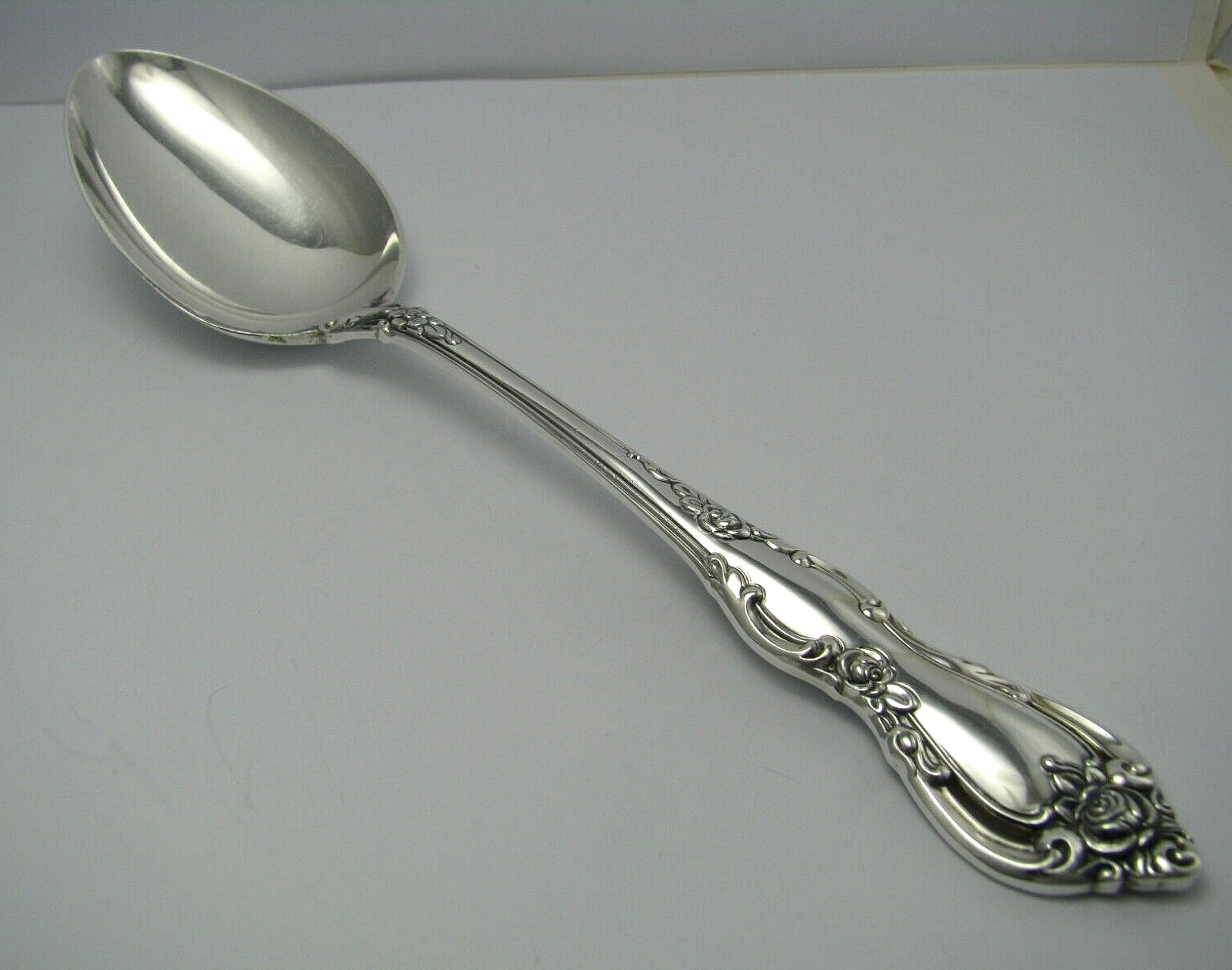 SPANISH PROVINCIAL by TOWLE STERLING SILVER SERVING SPOON ca1967 No Mono 8 3/4″
